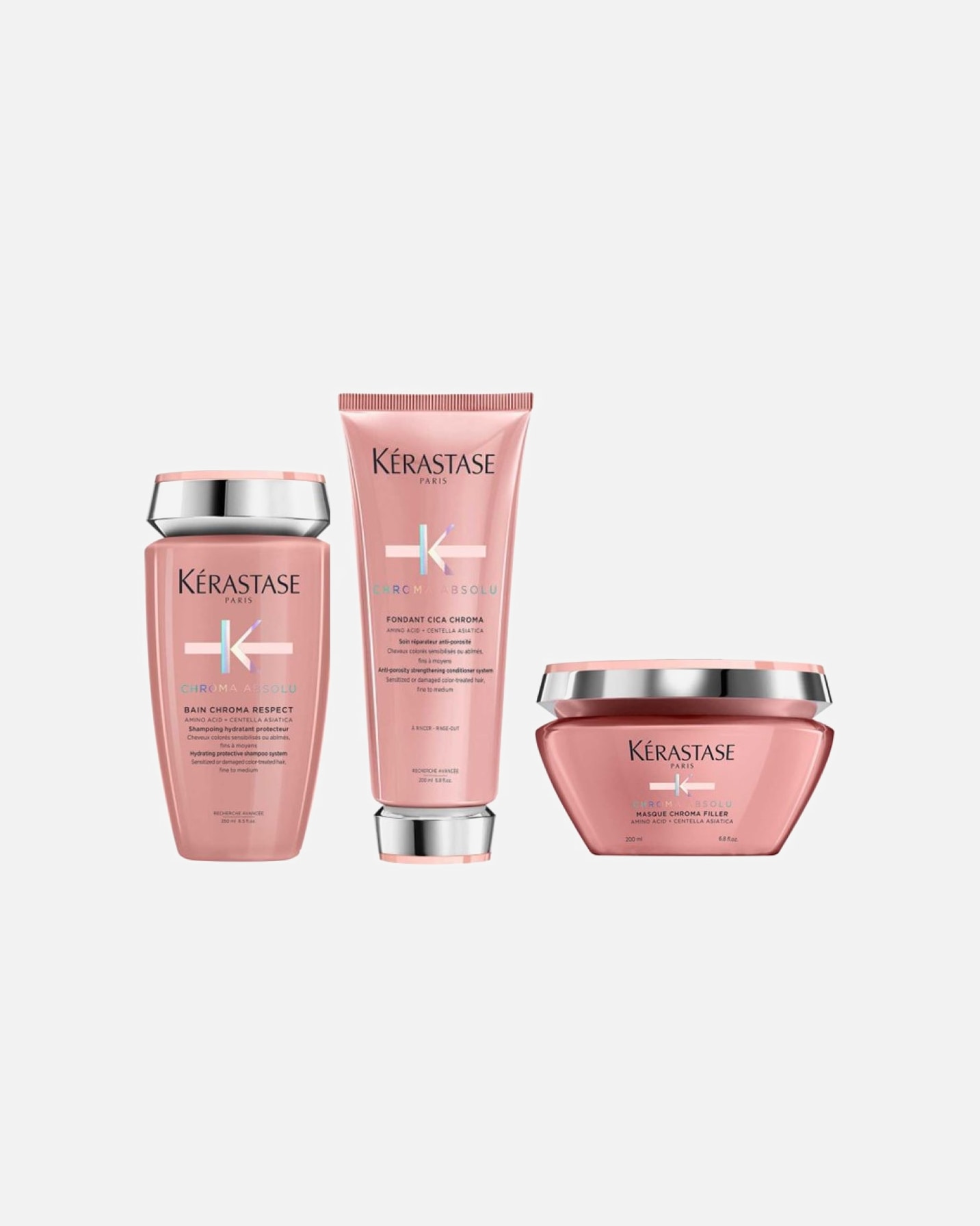Haarpflegeset für Weiblich Kérastase Chroma Absolu Set Respect Masque (Shampoo / Spülung / Maske)* 1 Stück