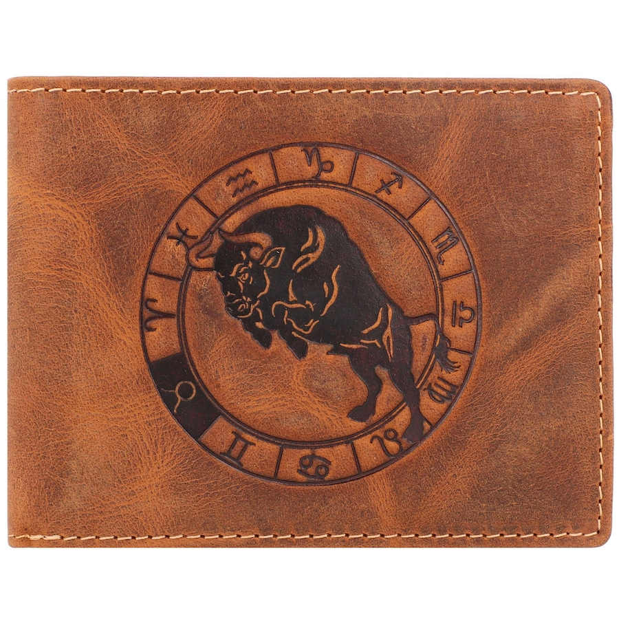 Greenburry Vintage Herrengeldbörse stier Braun Herren