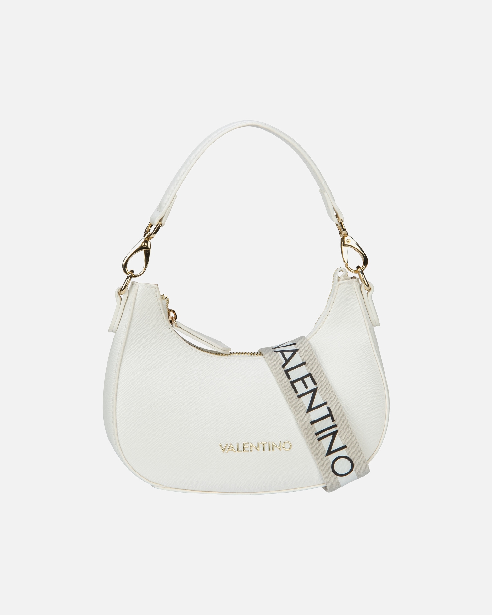 Umhängetasche für Weiblich Valentino Bags Schultertasche Zero RE Hobo Bag 305 Bianco