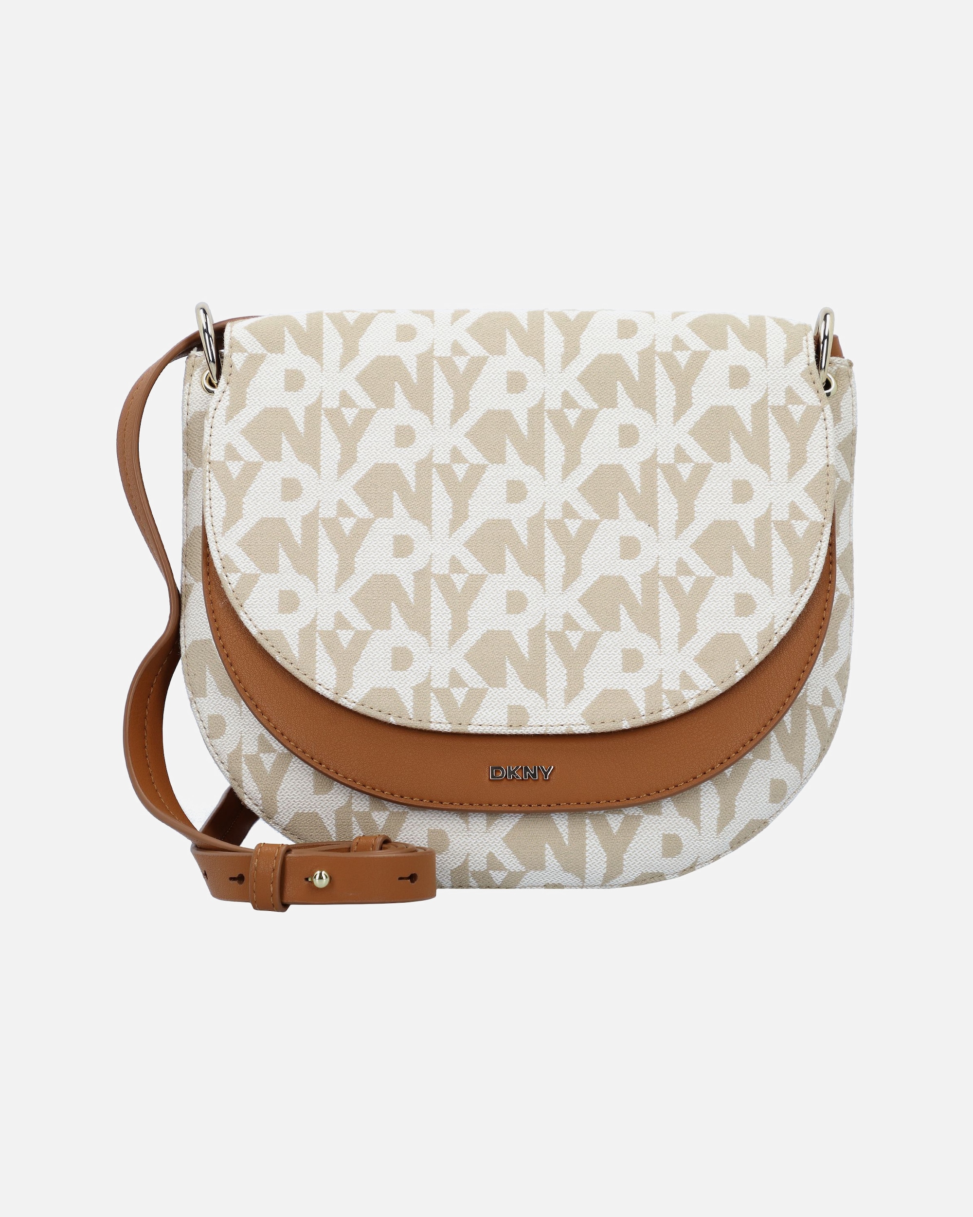 Handtasche für Weiblich DKNY Milan Umhängetasche neutral-cognac