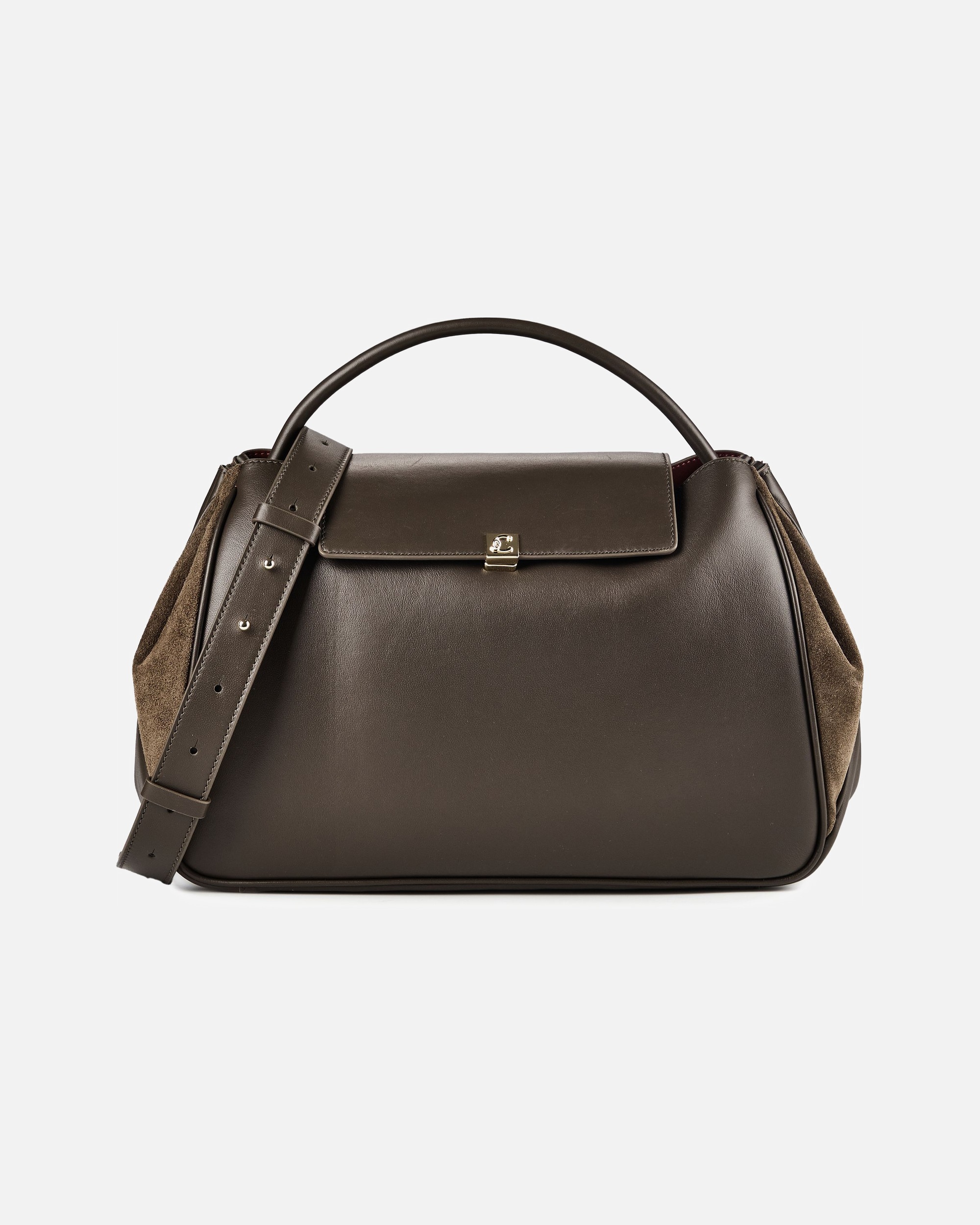 Tasche für Weiblich Coccinelle Pansy Schultertasche fango-fango