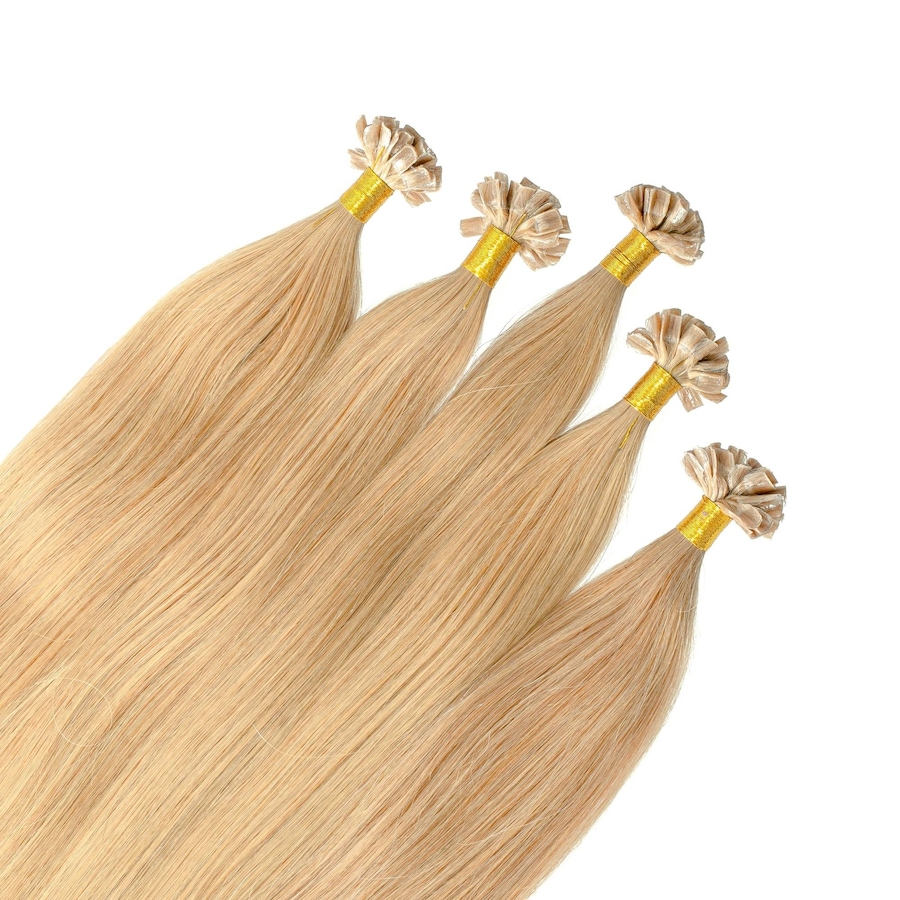 hair2heart Bonding Extensions Premium Echthaar #9/31 Lichtblond Gold-Asch 0,8g 40cm Hellbraun Damen