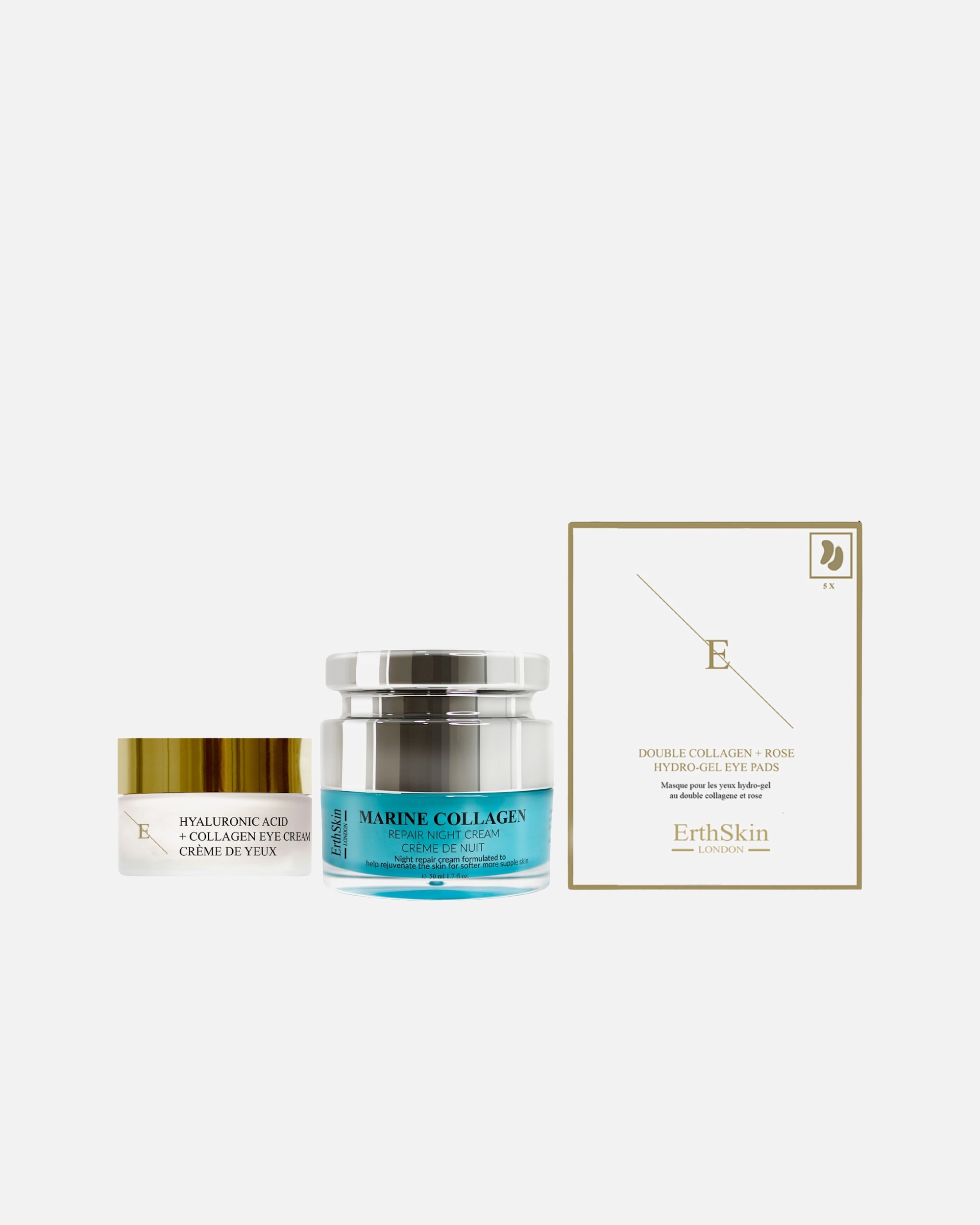 Gesichtspflegeset für Weiblich ErthSkin London Marine Nacht- & Augenlifting-Set 1 Stück