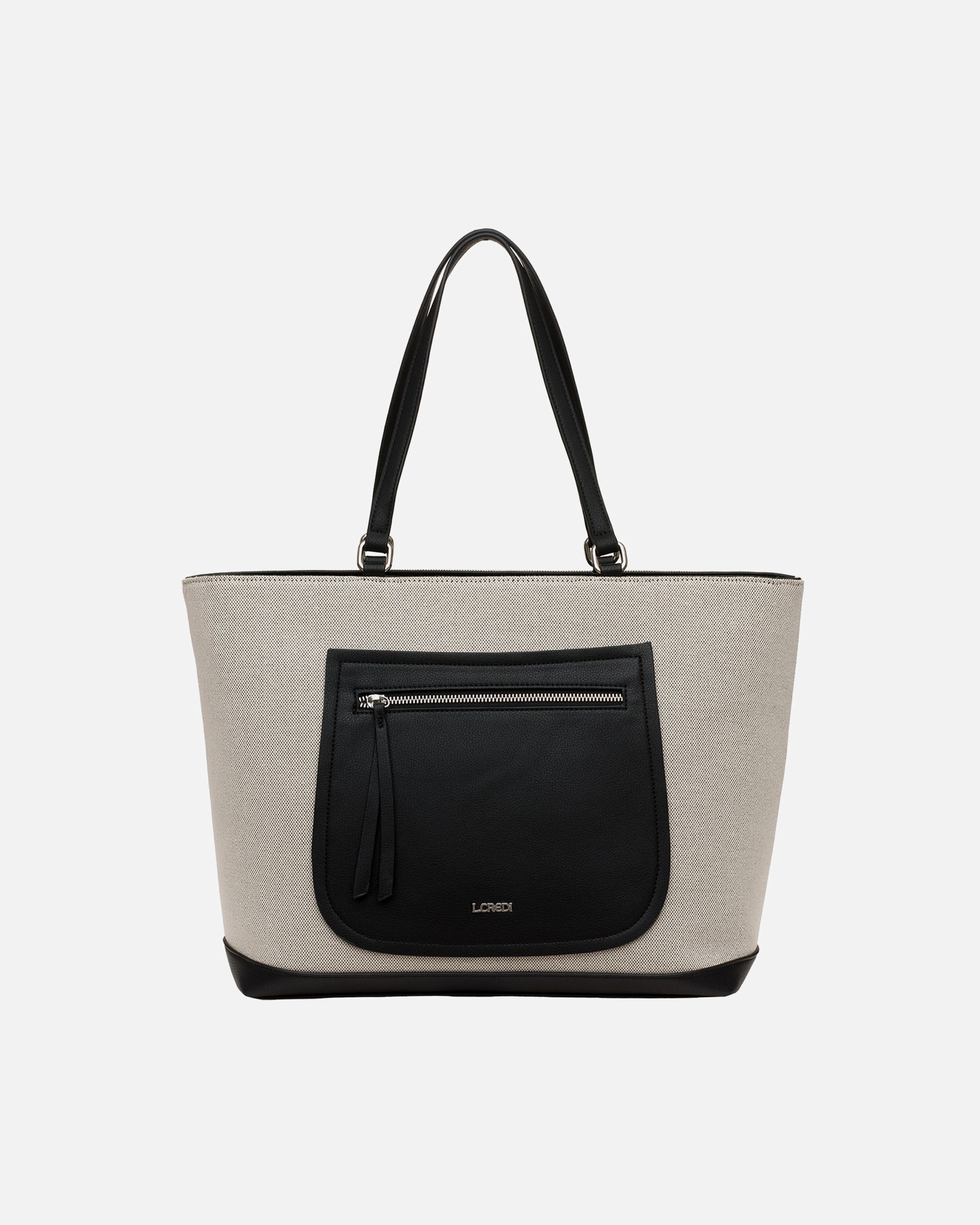 Clutch für Weiblich L.CREDI Paola Shopper schwarz
