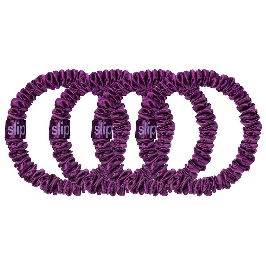 Slip Pure Silk Skinny Scrunchies dark purple