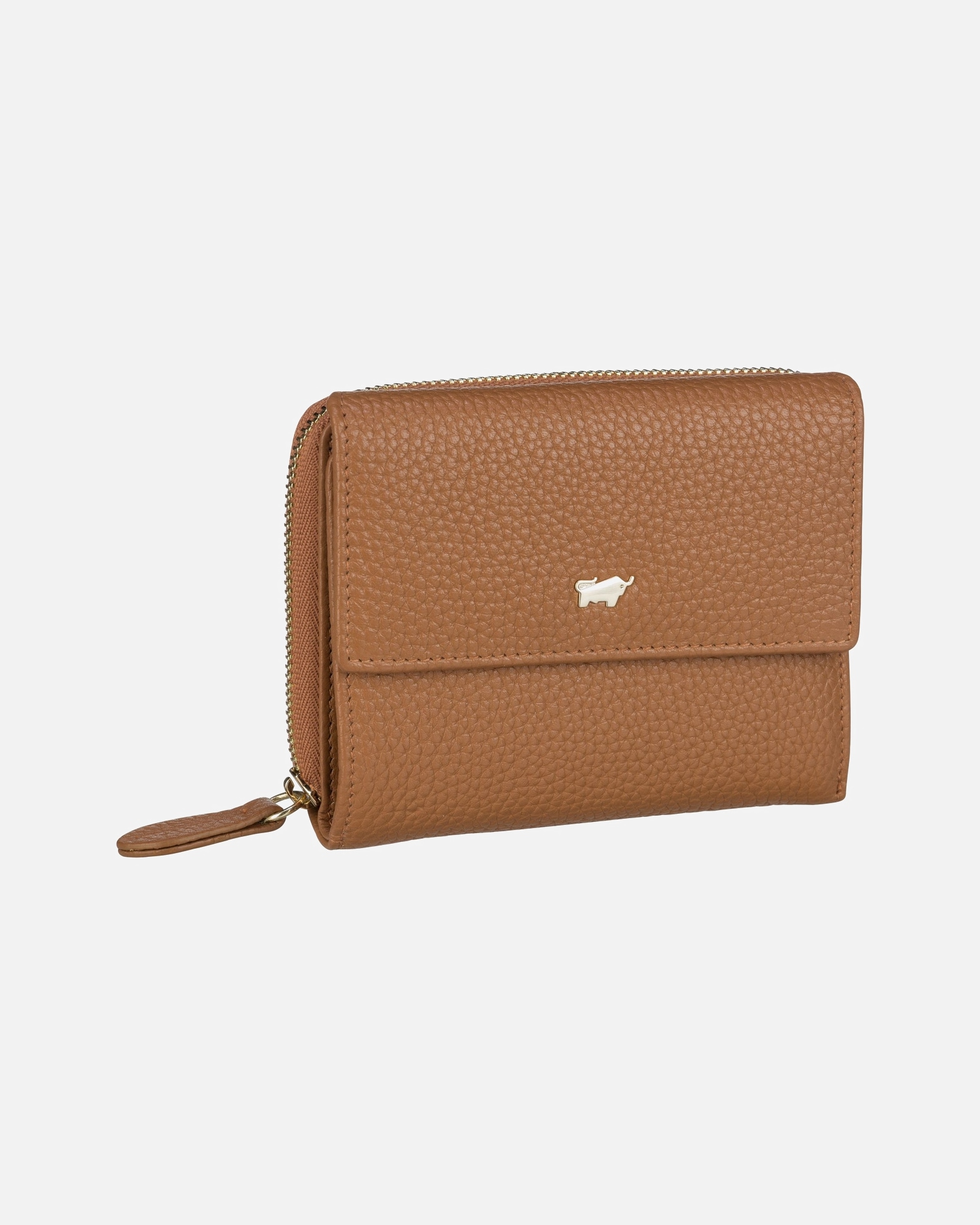 Portemonnaie für Weiblich Braun Büffel Geldbörse Asti 50454 RV-Geldbörse Cognac