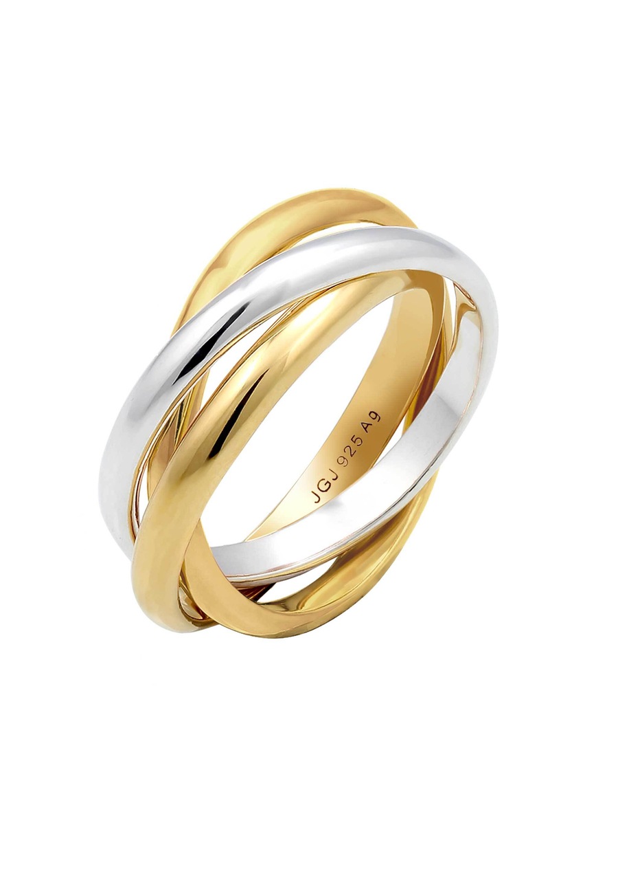 Elli Basic Wickelring Klassisches Design 925 Silber 50 Damen