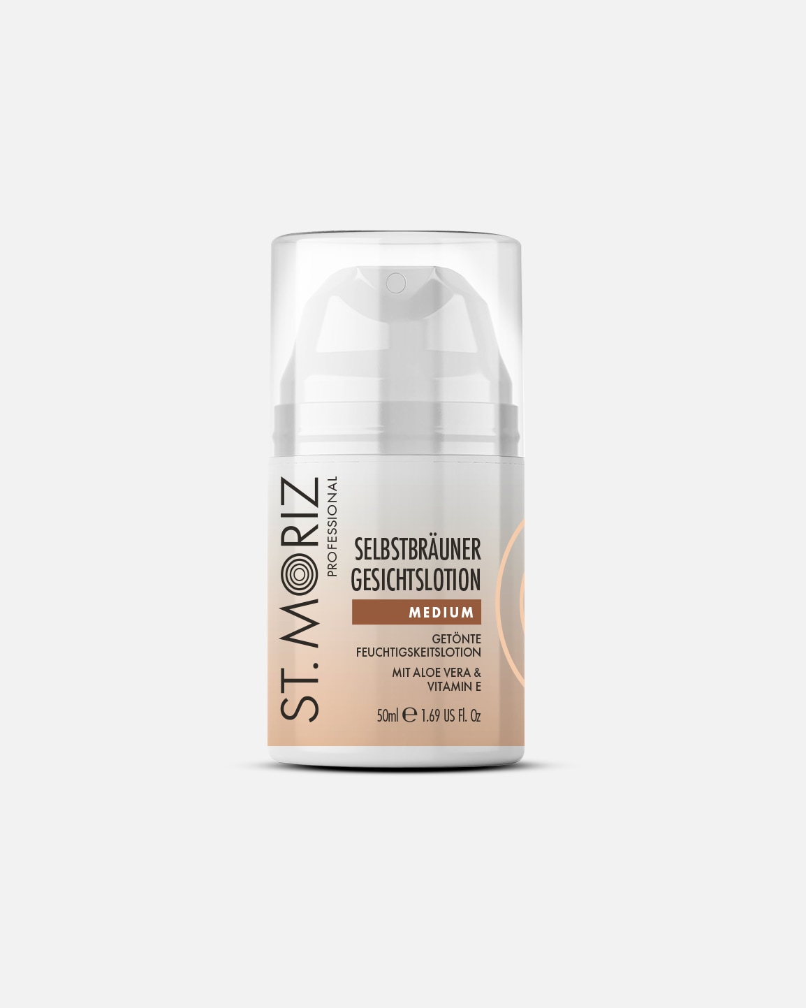 Selbstbräuner für Unisex St. Moriz Professional Selbstbräuner-Gesichtslotion Medium 50ml