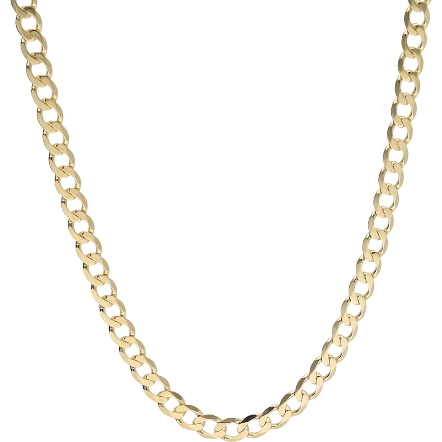 Luigi Merano Kette Panzerkette, massiv, Gold 585 50 cm Damen