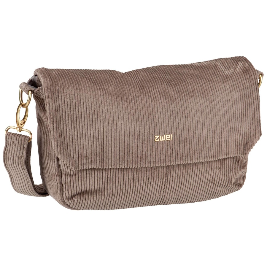 ZWEI Umhängetasche Mademoiselle M60 Cord/Mocca Braun Damen