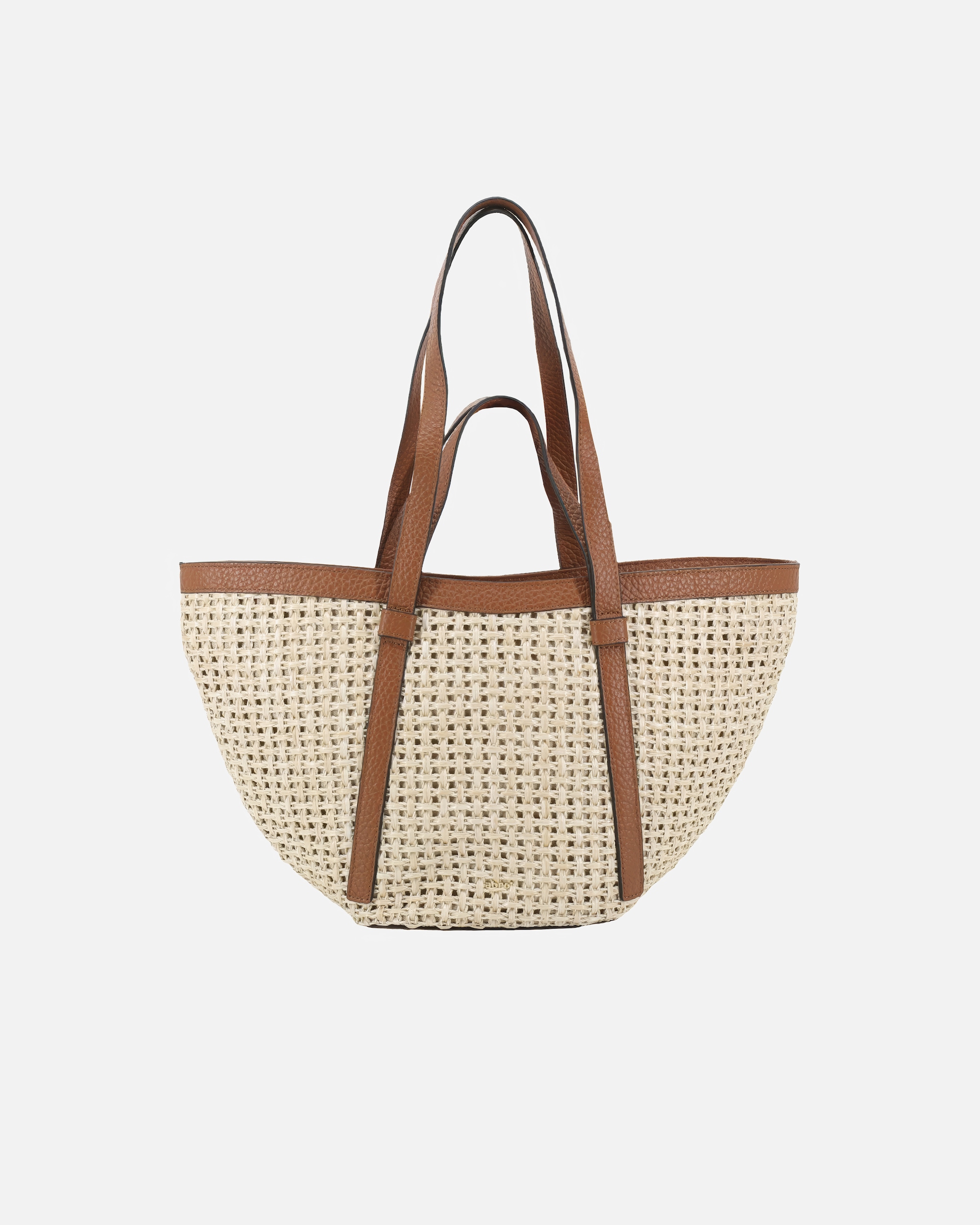 Shopper für Weiblich abro Shopper Cosmo M Raffia Caramel Cognac