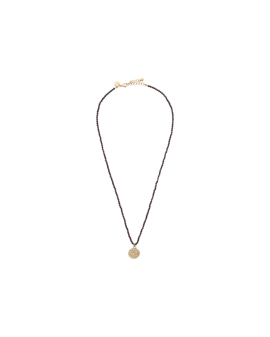 A&C Oslo – Nordic Design Jewellery Kette Mit Anhänger 'Steel - Miniature' gold Hellbraun Damen