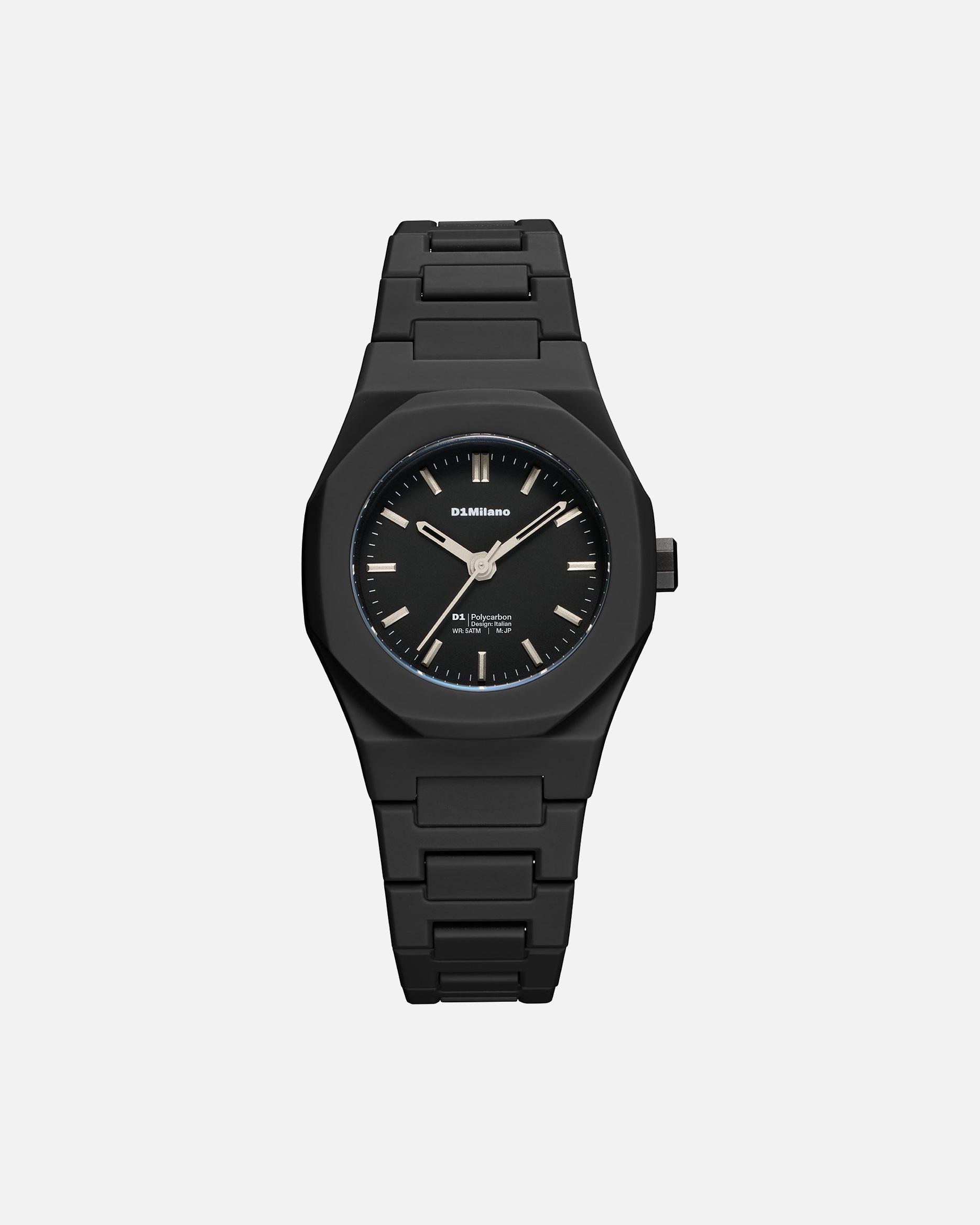 Uhr für Weiblich D1 Milano Default Brand Line Unisexuhr Polycarbonat schwarz