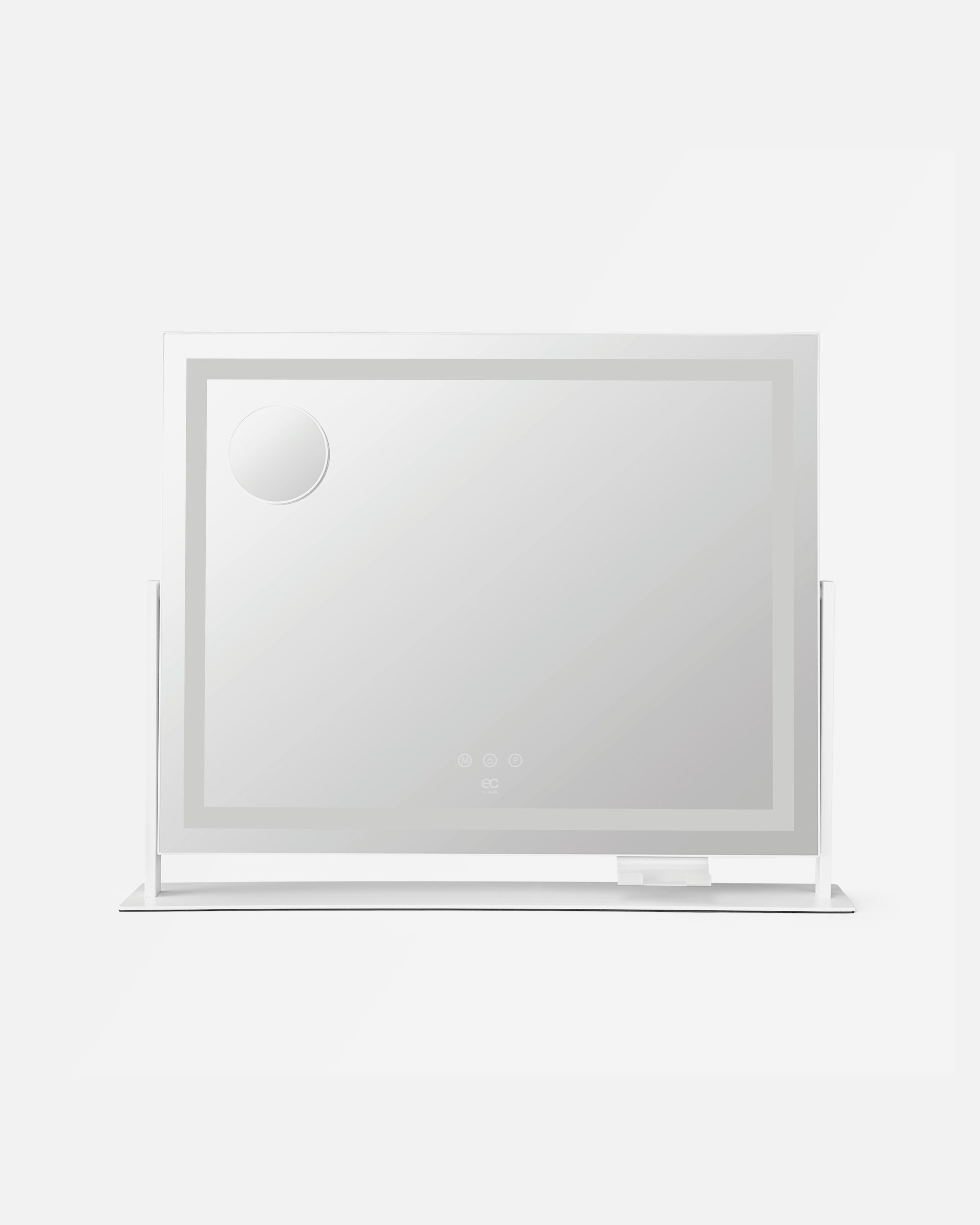 LED-Spiegel für Unisex EC by Wilfa Default Brand Line EC by Wilfa Sparkle LED-Schminkspiegel mit drei Lichtfarben, stufenlos einstellbarer Helligkeit und integrierter Handyhalterung 7044876060006