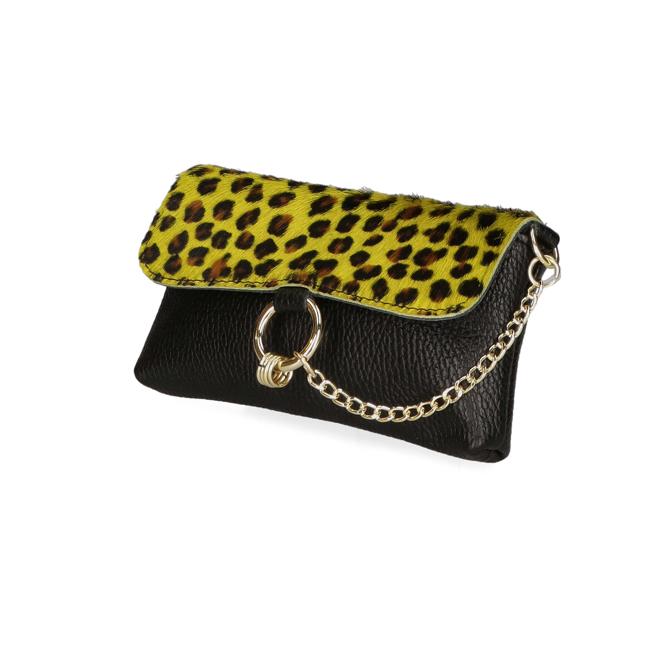 faina Handtasche Gepardengelb Damen