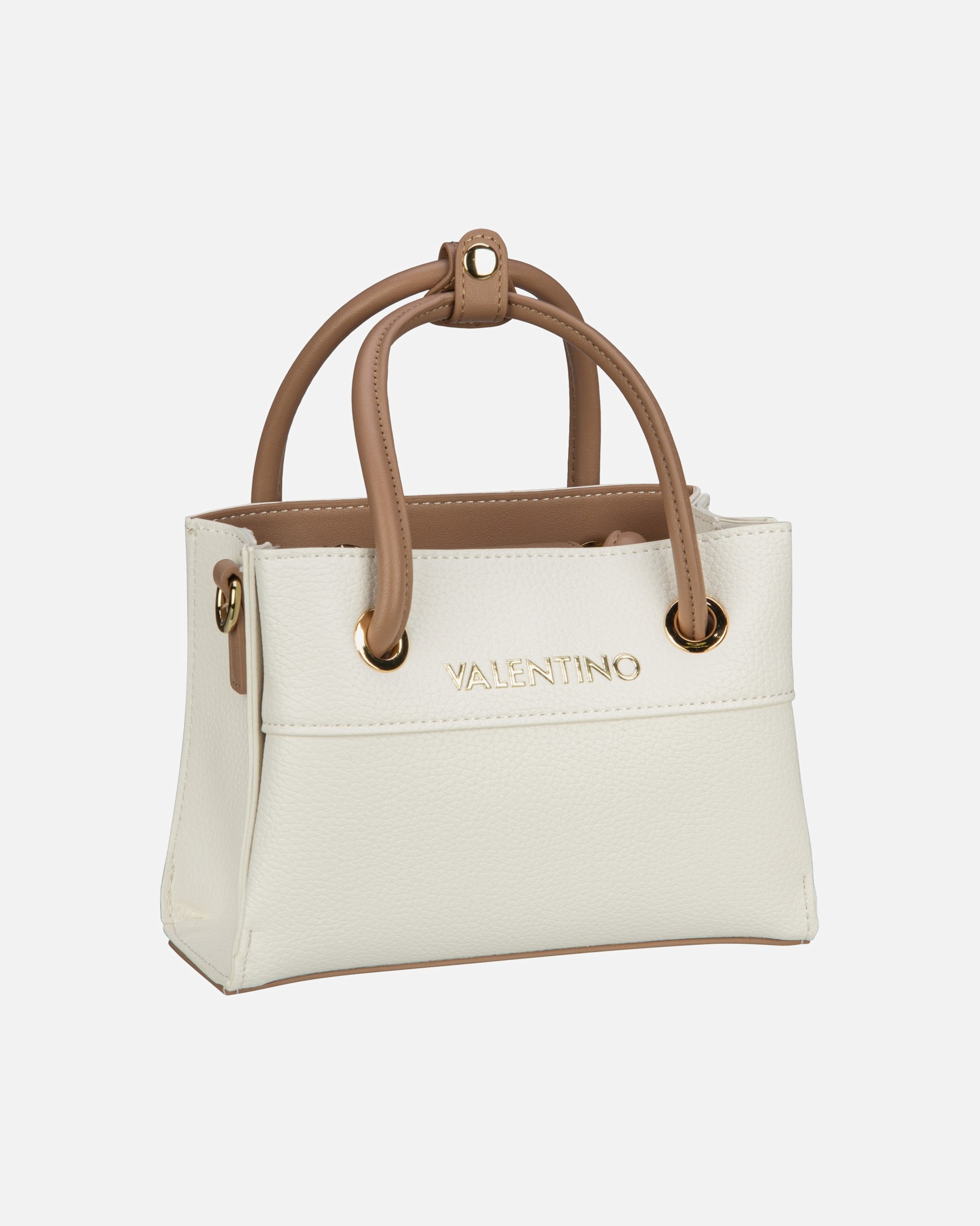 Handtasche für Weiblich Valentino Bags Handtasche Alexia Shopping 805 Bianco/Cuoio