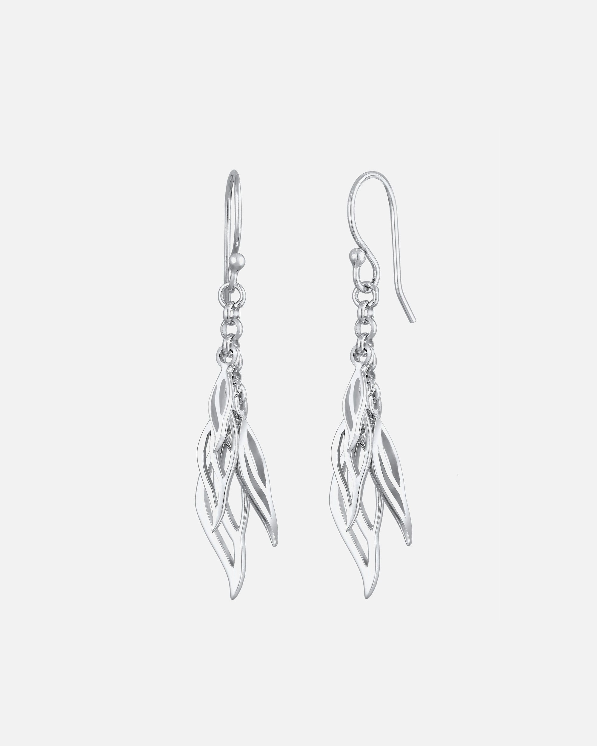 Ohrringe für Weiblich Elli Blätter Boho Hippie Festival 925 Silber OneSize