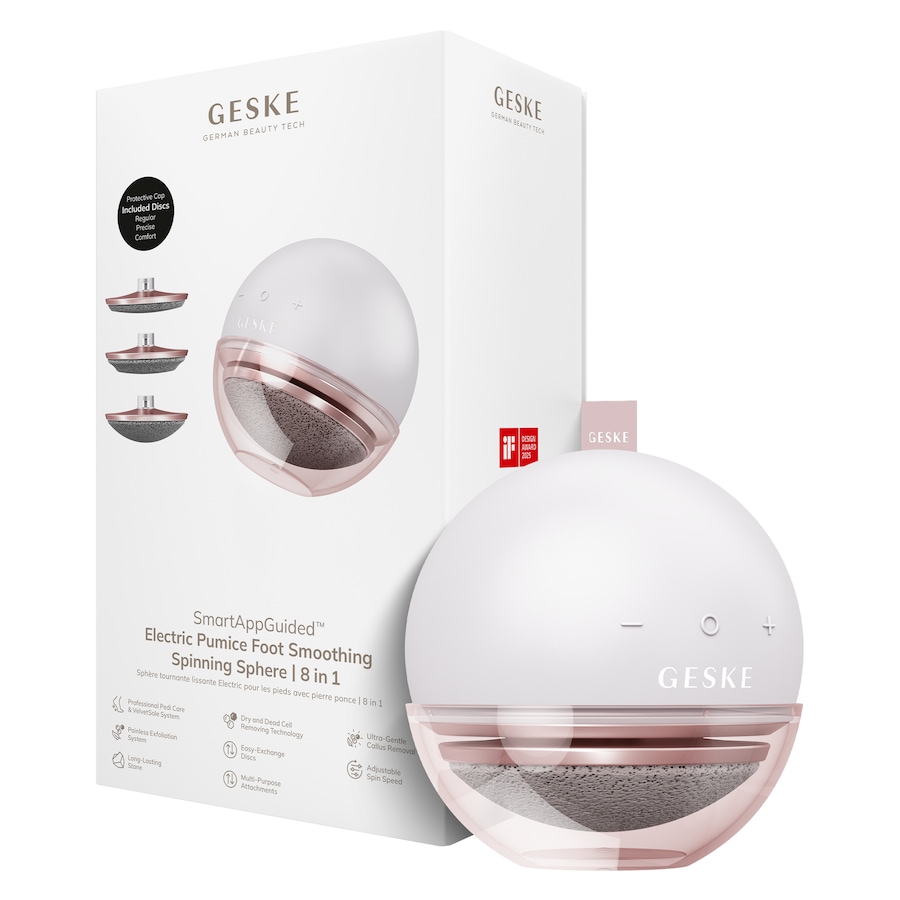 GESKE Electric Pumice Foot Smoothing Spinning Sphere | 8 in 1 Starlight