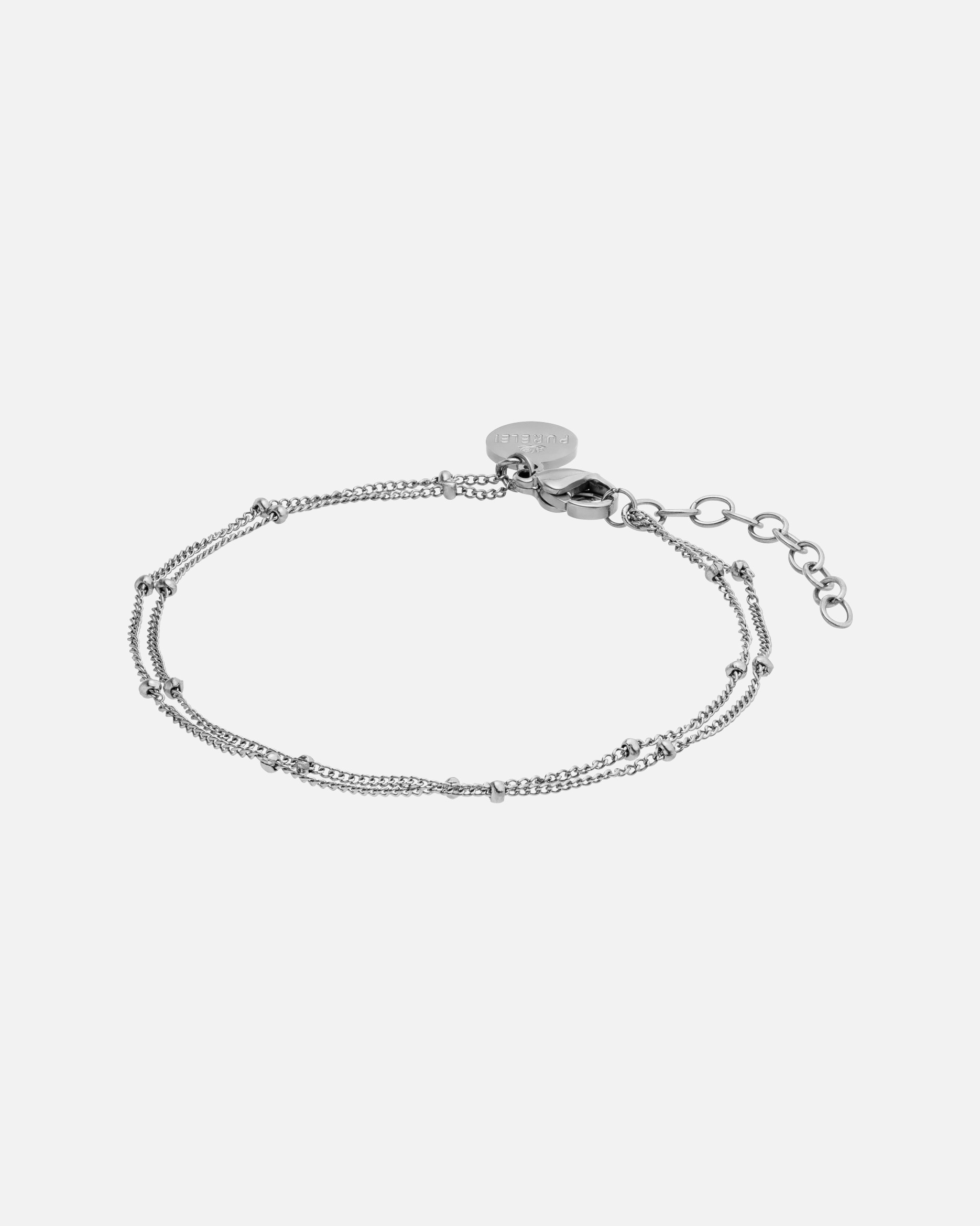 Armband für Unisex Purelei Li'ili'i Double Layer Armband Armband 100% Edelstahl Silber