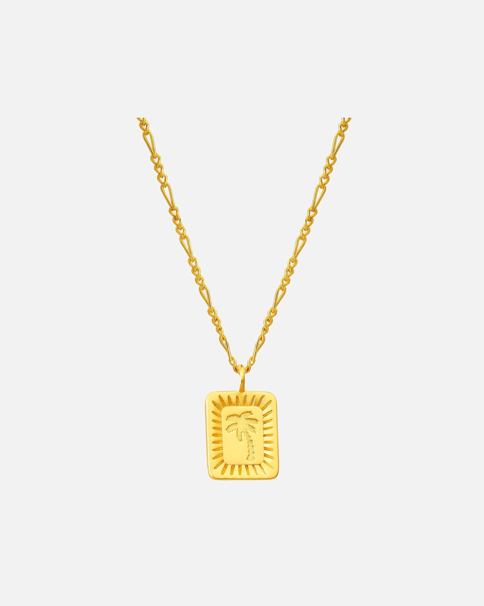 Halskette für Weiblich Glanzstücke München Halskette Palme aus Sterling Silber in gelbgold 40,0 cm Basiskette + 5,0 cm Verlängerung