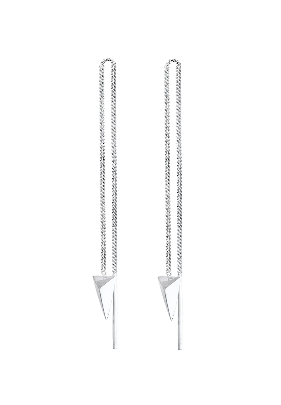 Elli Basic Durchzieher Dreieck Geo Design 925 Silber silberfarben Damen