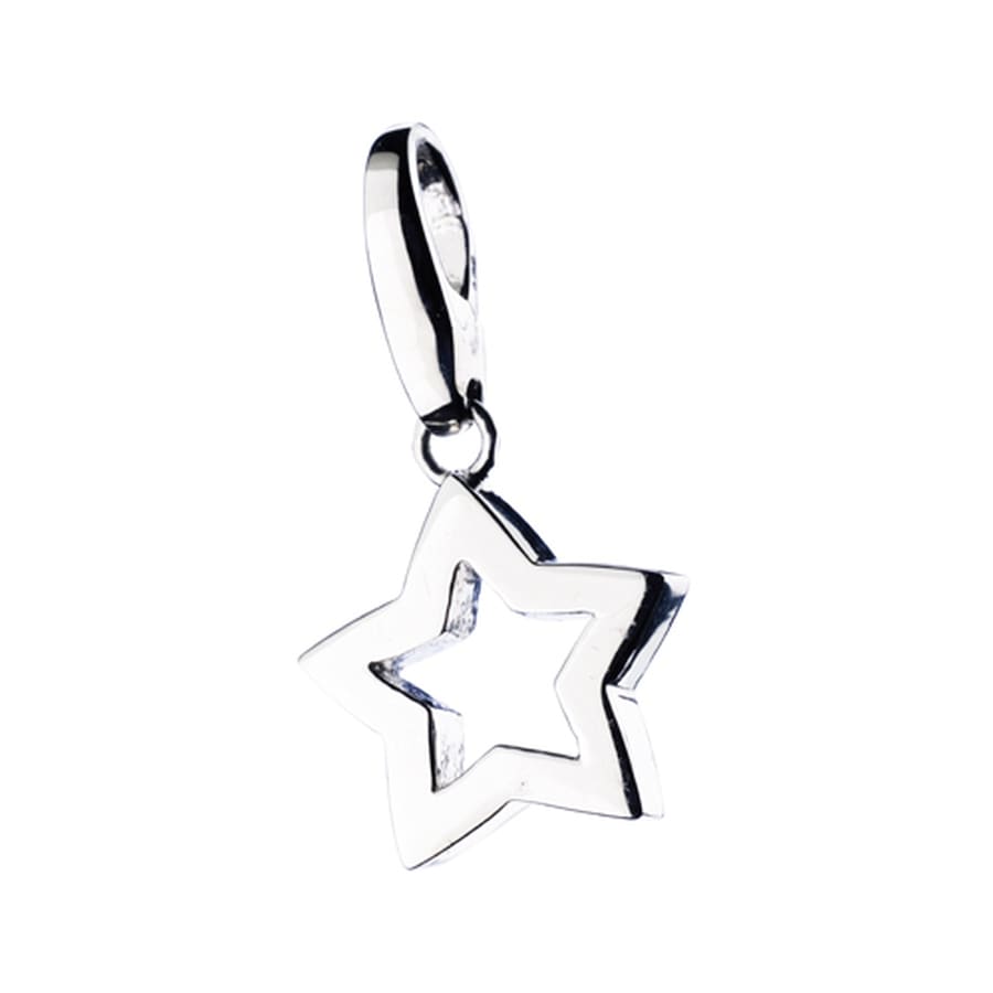 Giorgio Martello Milano Charm Stern durchbrochen, Silber 925 Onesize Damen