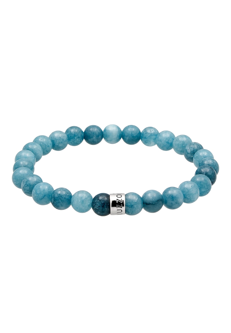 KUZZOI Achat Aquamarin Perlen 925 Sterling Silber 23 Herren
