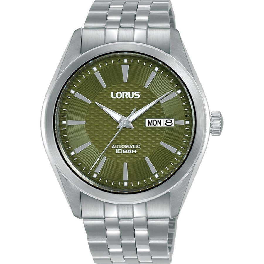 Lorus Herrenuhr Edelstahl grün Herren