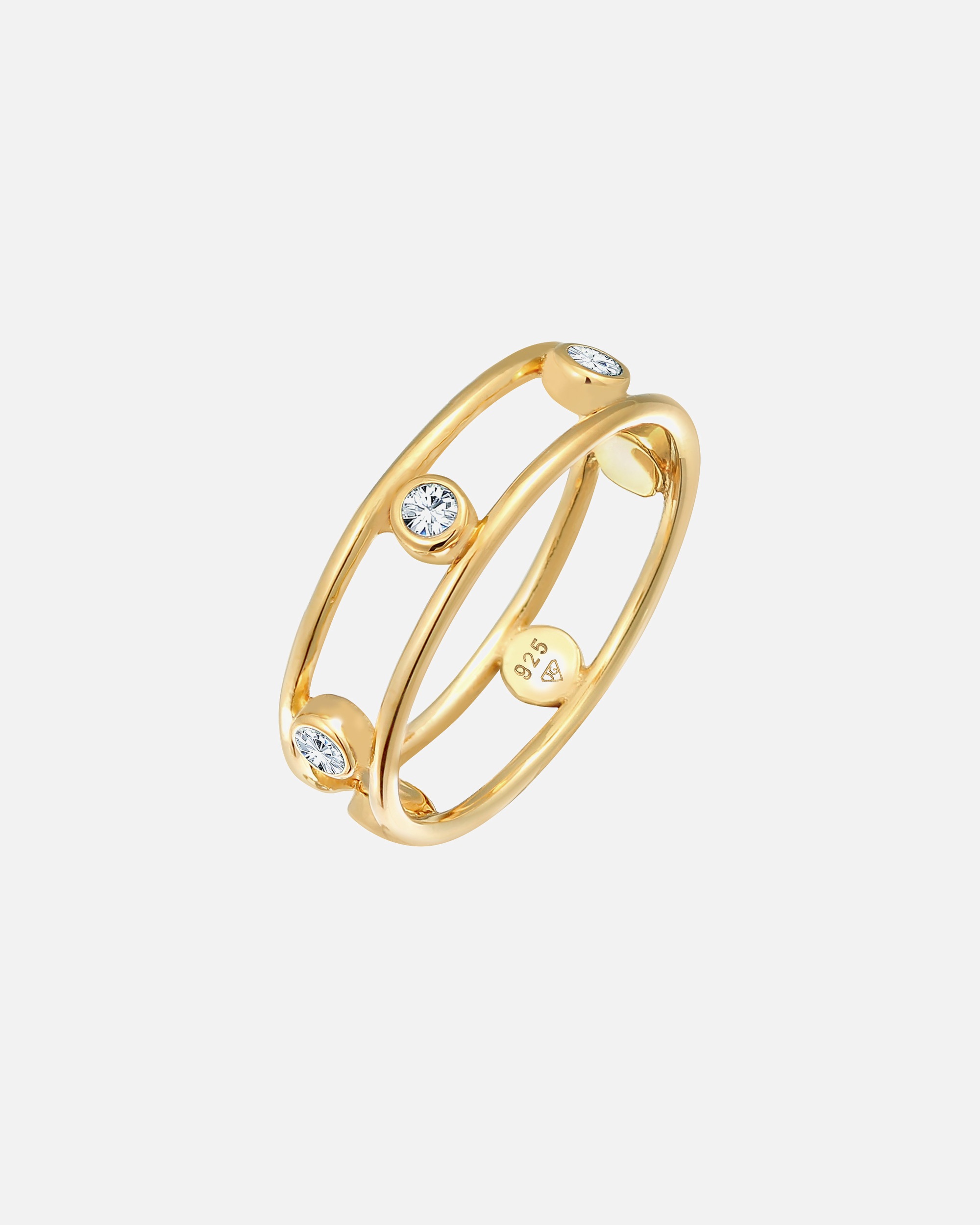 Ring für Weiblich Elli Glamouröse Elegant 925 Silber, mit Kristallen von Swarovski® 56