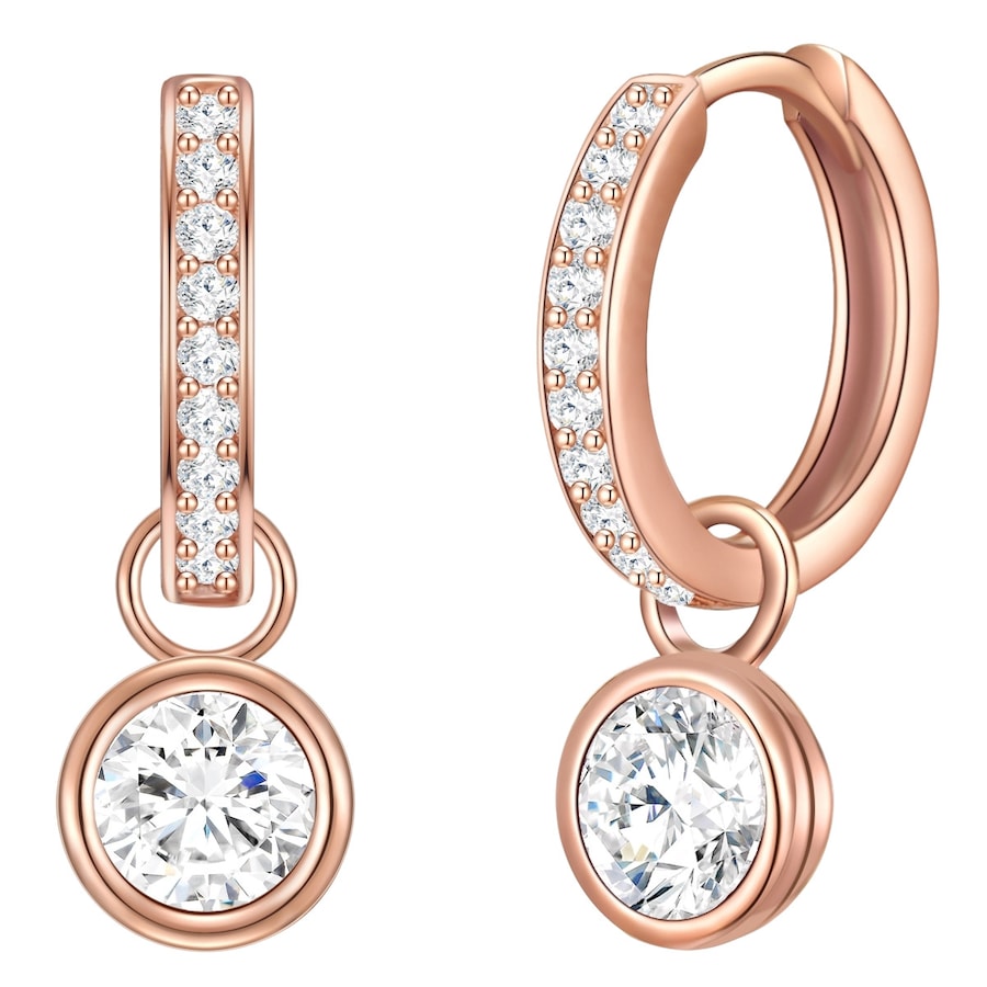 Rafaela Donata Creolen Sterling Silber Zirkonia in Roségold 22,0 mm Damen