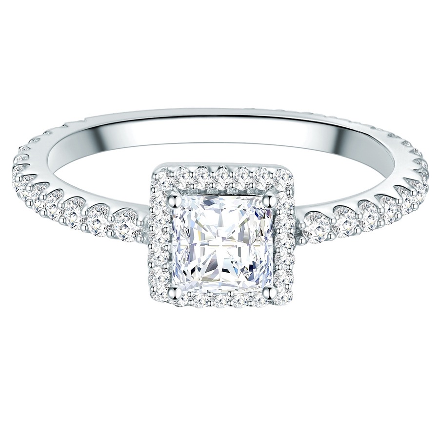 Trilani Ring aus Sterling Silber in silber mit Zirkonia 56 Damen