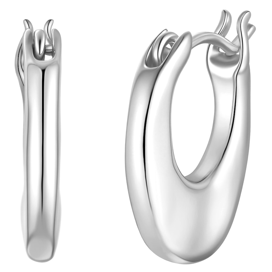 Glanzstücke München Creolen aus Sterling Silber in silber 14,7 mm Damen