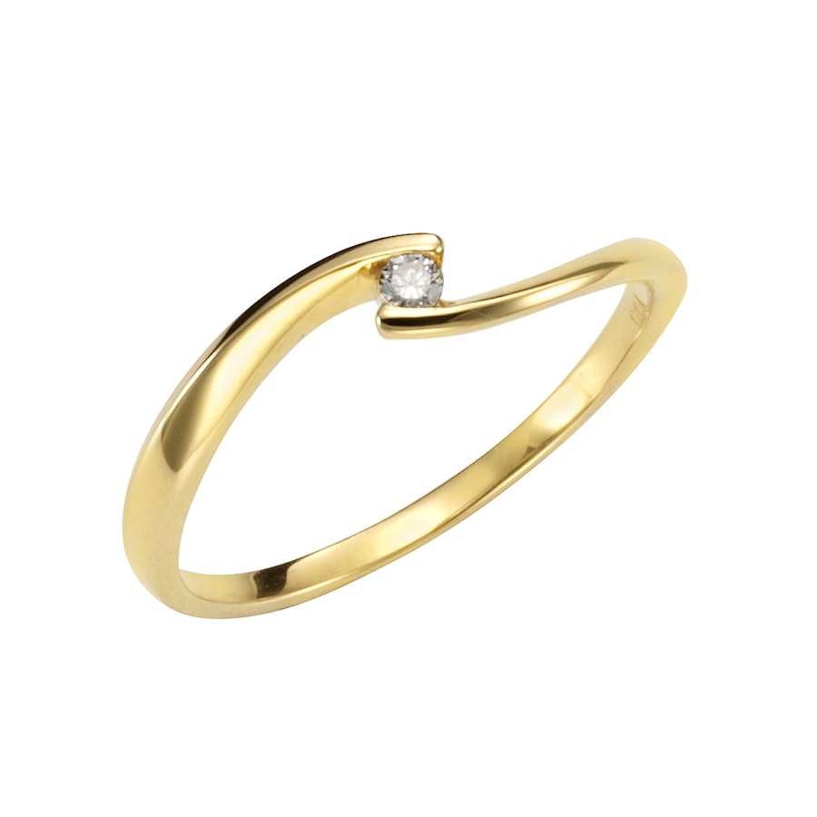 Orolino Ring 585/- Gold Brillant weiß 0,04ct. 052 (16,6) Damen