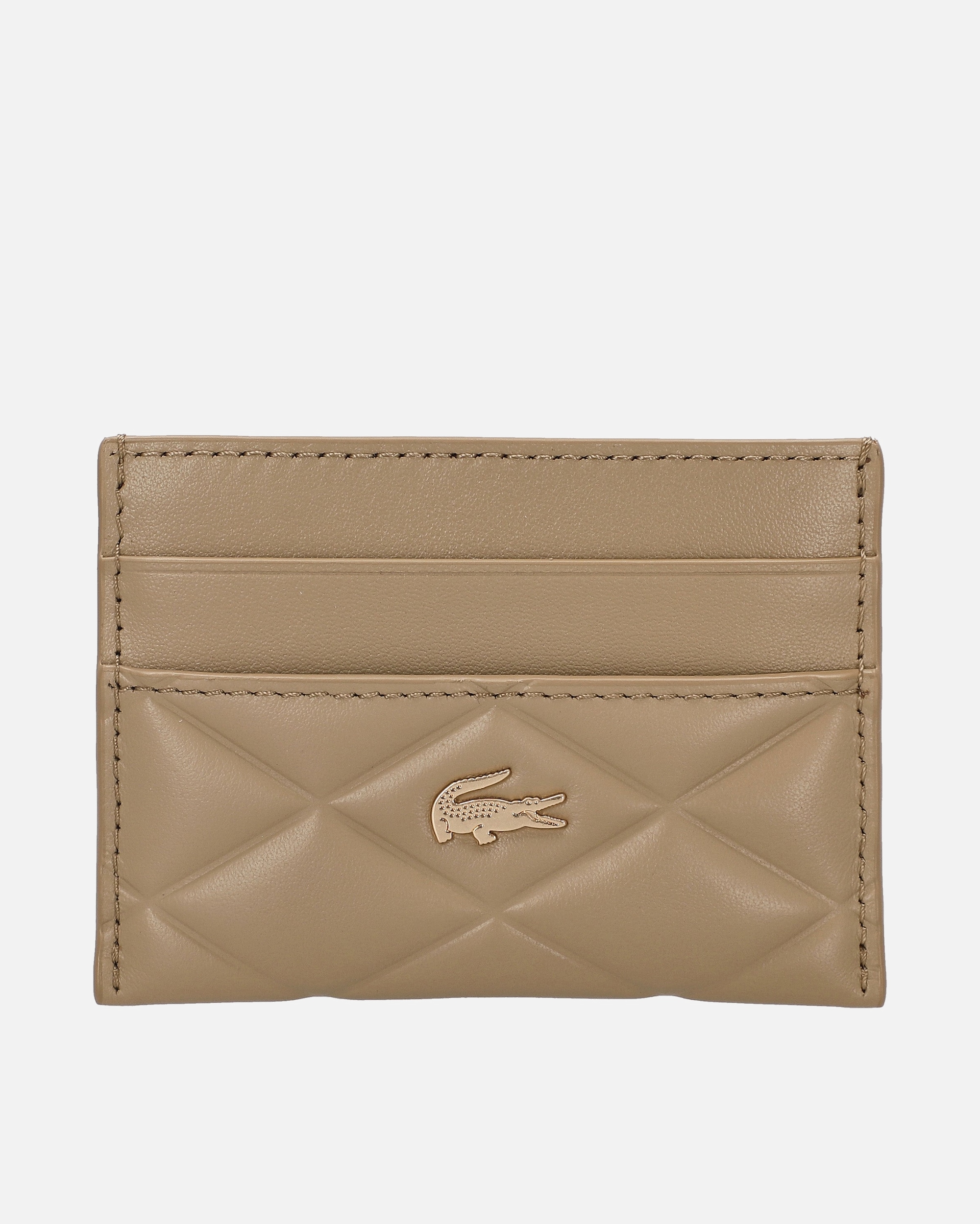 Portemonnaie für Weiblich Lacoste Crocodelle - Geldbörse 2cc 10.5 cm viennois