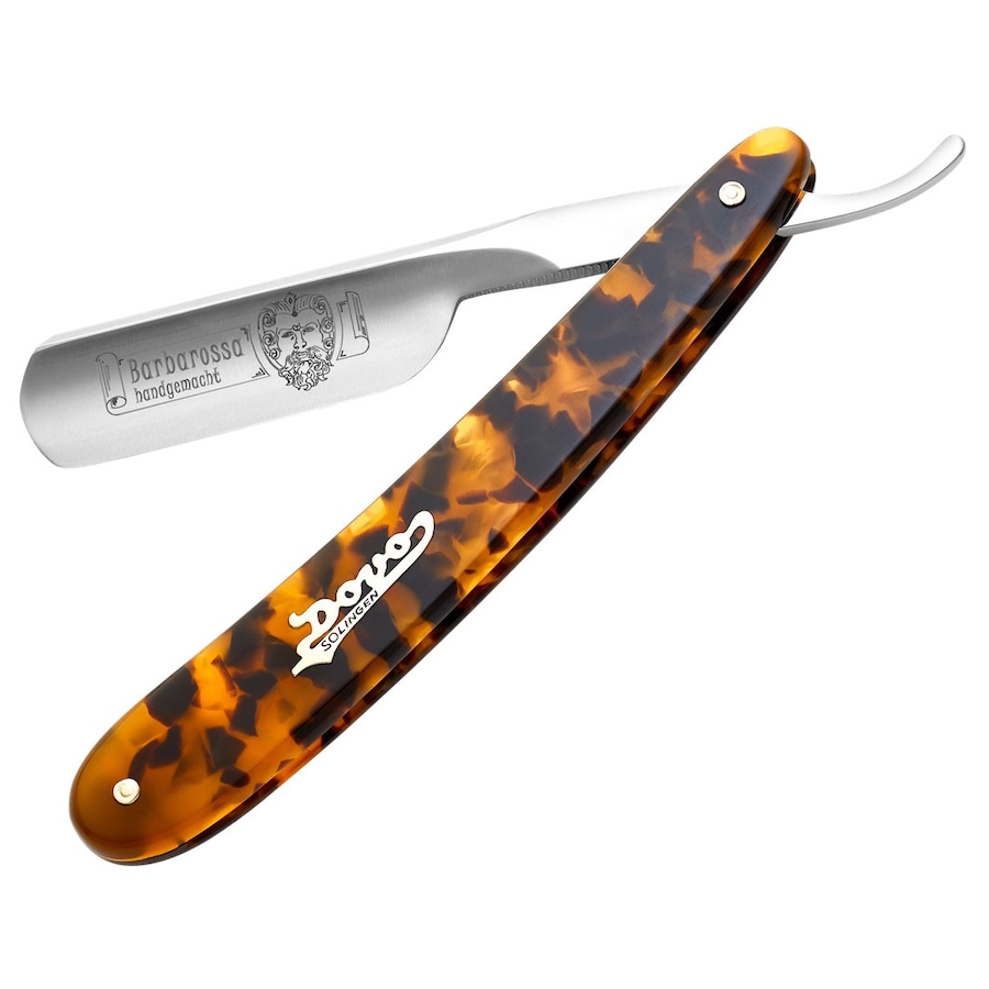 DOVO Solingen Rasiermesser Barbarossa 5/8", Karbon, Schildpatt-Imitat, mit Intarsie 1 pc.