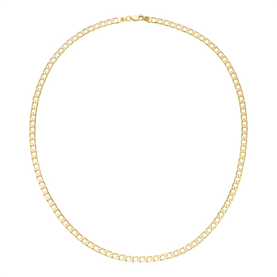 Luigi Merano Kette Panzerkette, Gold 375 50 cm