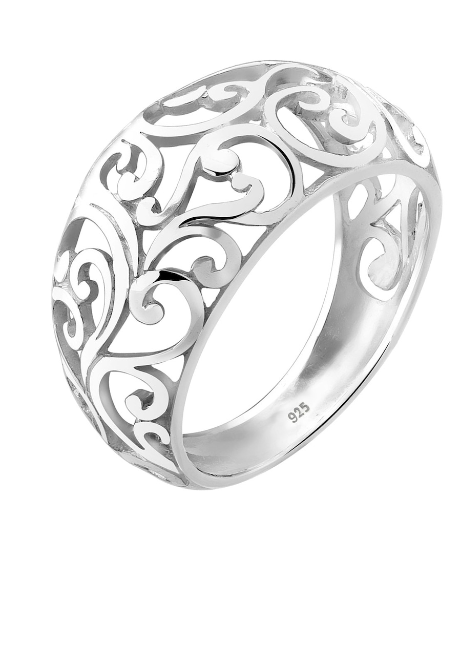 Elli Ornament Floral Emaille 925er Sterling Silber 58 Damen
