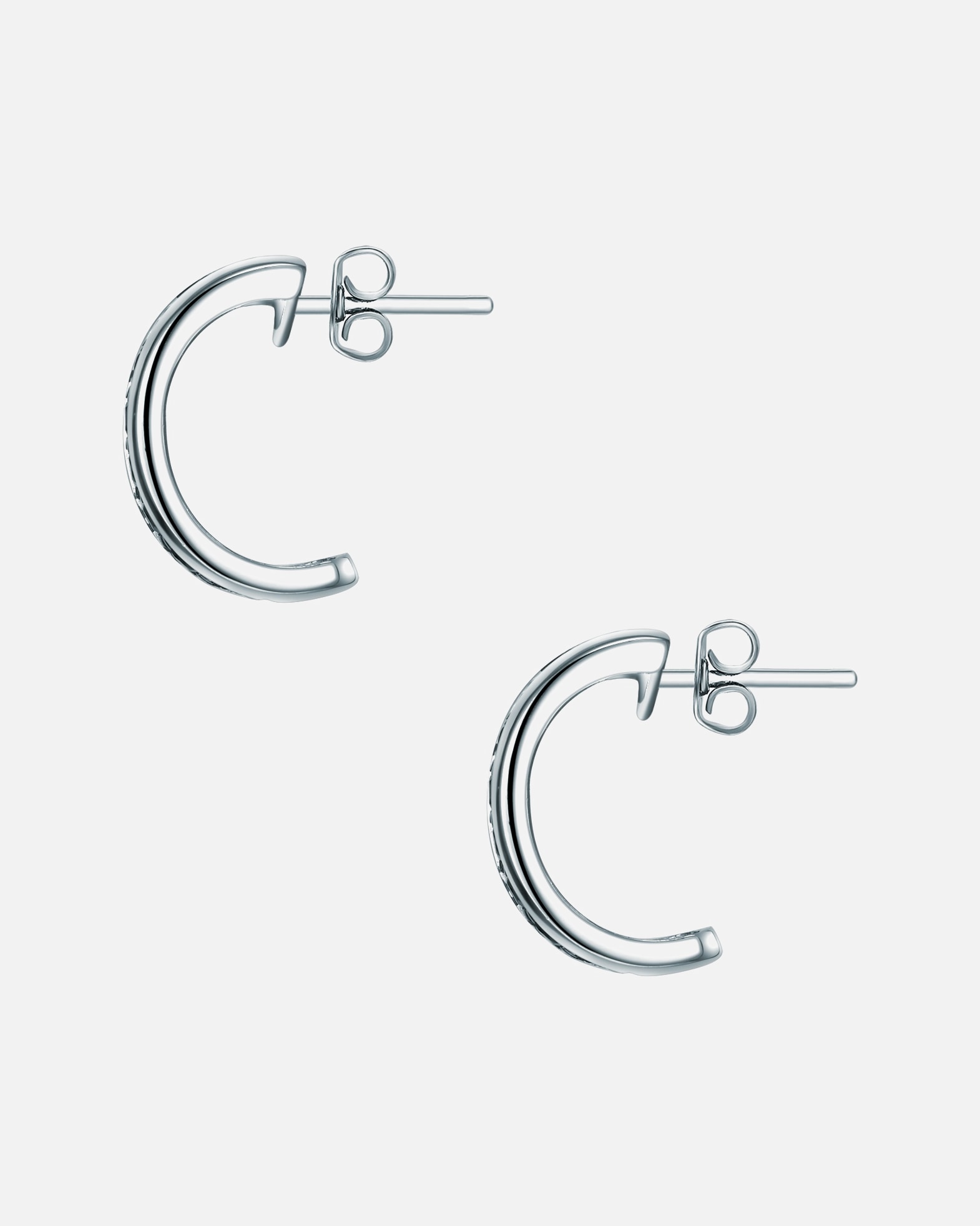 Ohrringe für Weiblich Rafaela Donata Ohrstecker Sterling Silber Zirkonia in Silber 18,5 mm