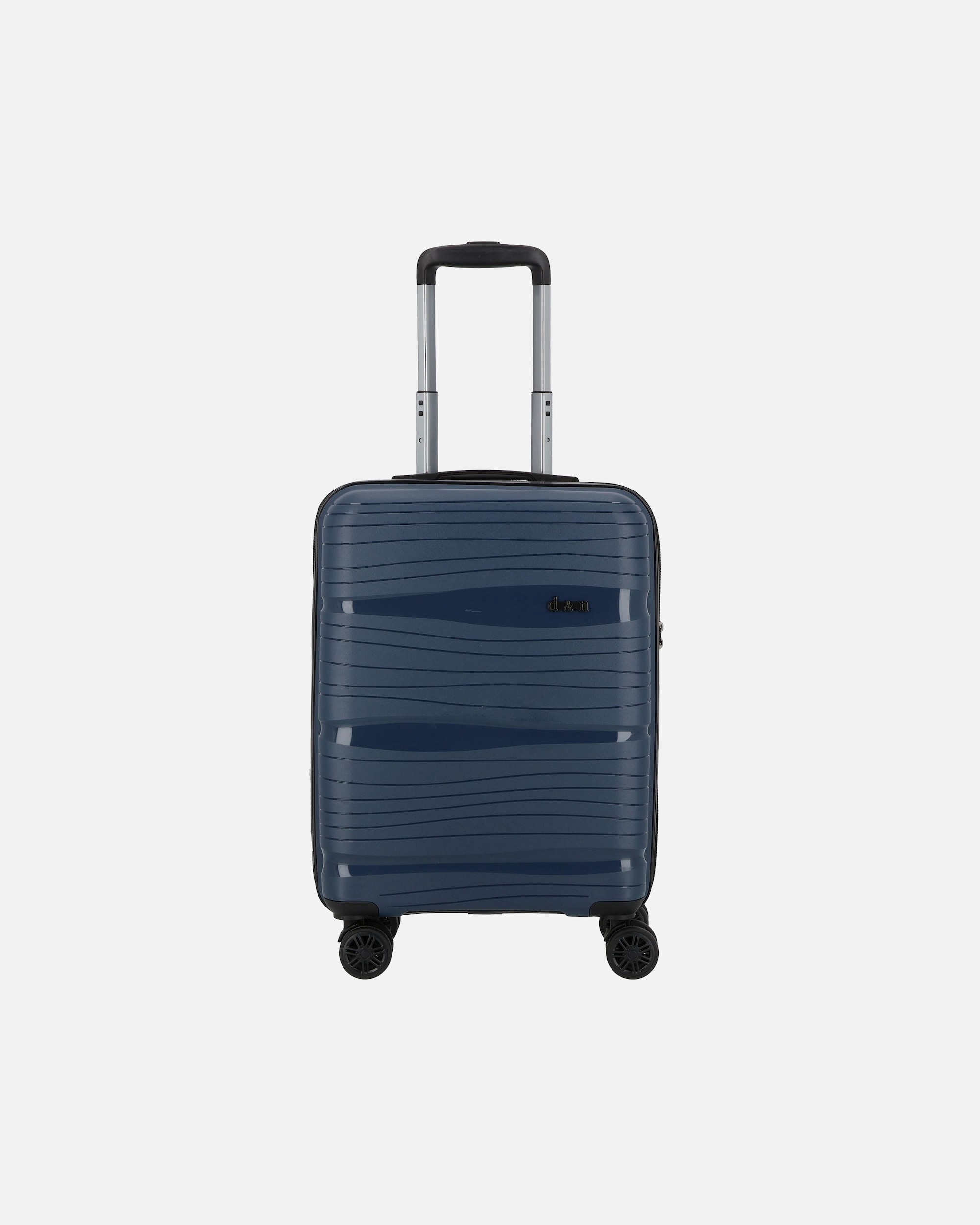 Handgepäckkoffer für Männlich d & n Travel Line 4300 4 Rollen Kabinentrolley S 55 cm dunkelblau