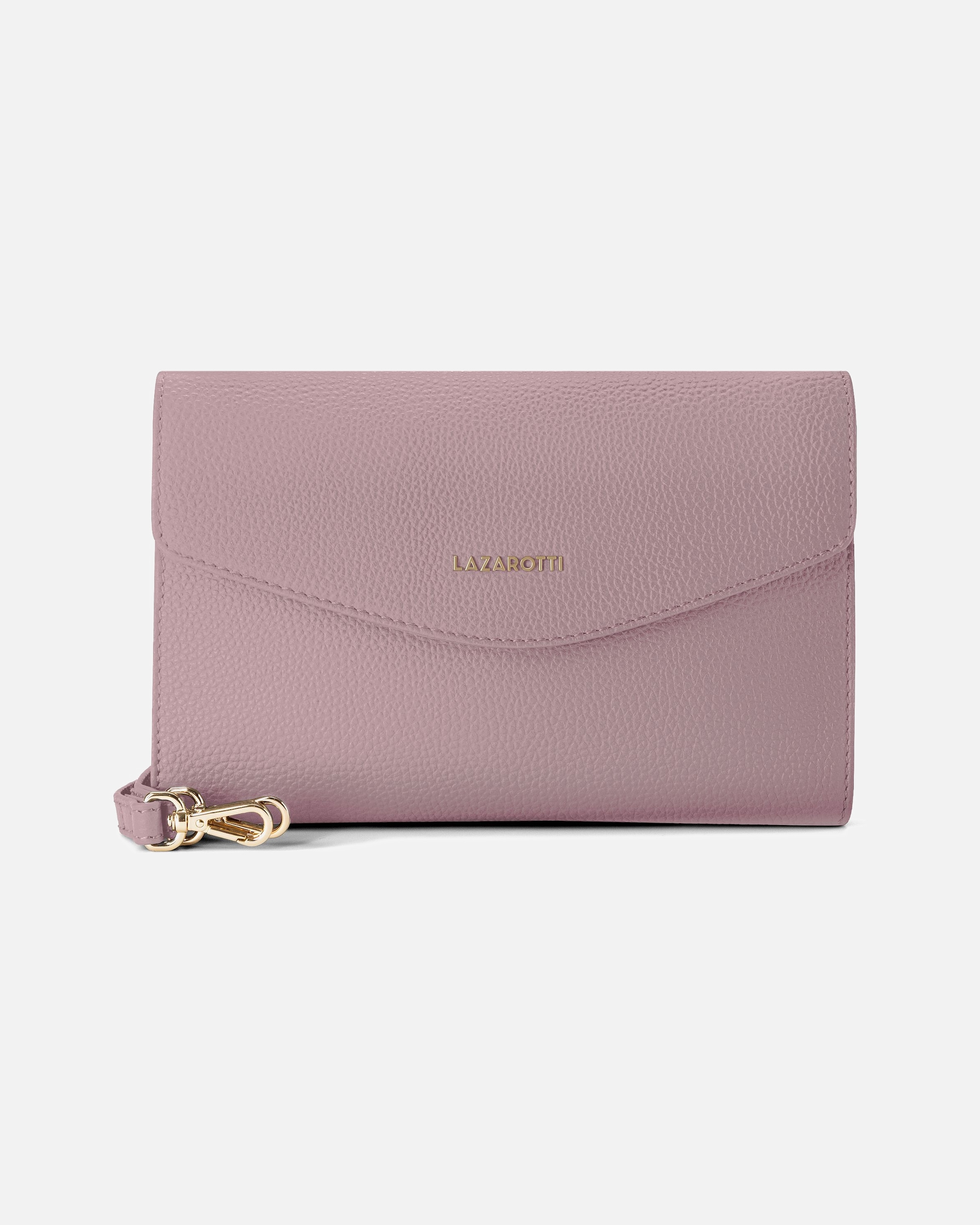 Tasche für Weiblich Lazarotti Bologna Leather Clutch rose