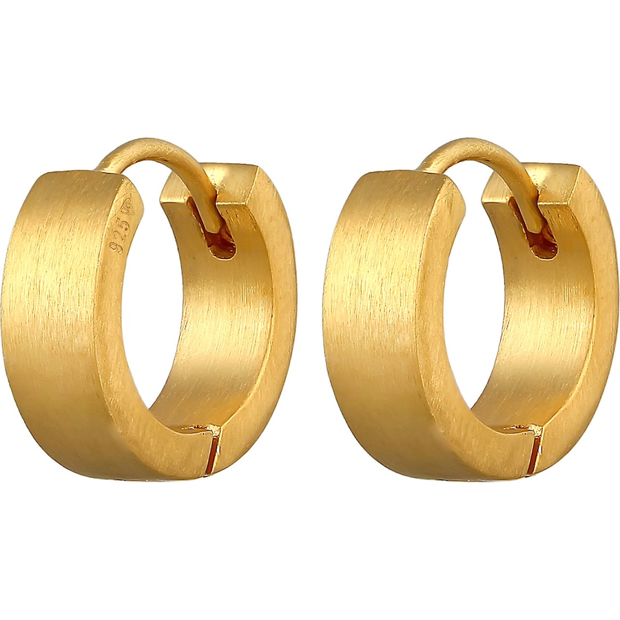 KUZZOI Creole Kreis Matt 925 Silber goldfarben Herren