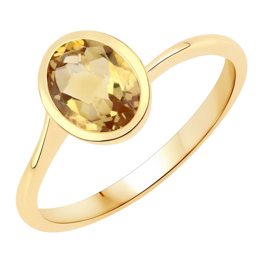 Rafaela Donata Ring Sterling Silber Citrin in Gelbgold 50 Damen