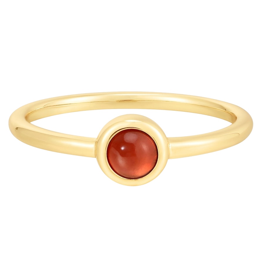 Glanzstücke München Ring aus Sterling Silber in Gelbgold mit Granat 54 Damen