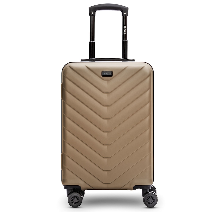 Redolz Essentials 07 CABIN 4 Rollen Kabinentrolley 55 cm champagne 2 Silber Herren