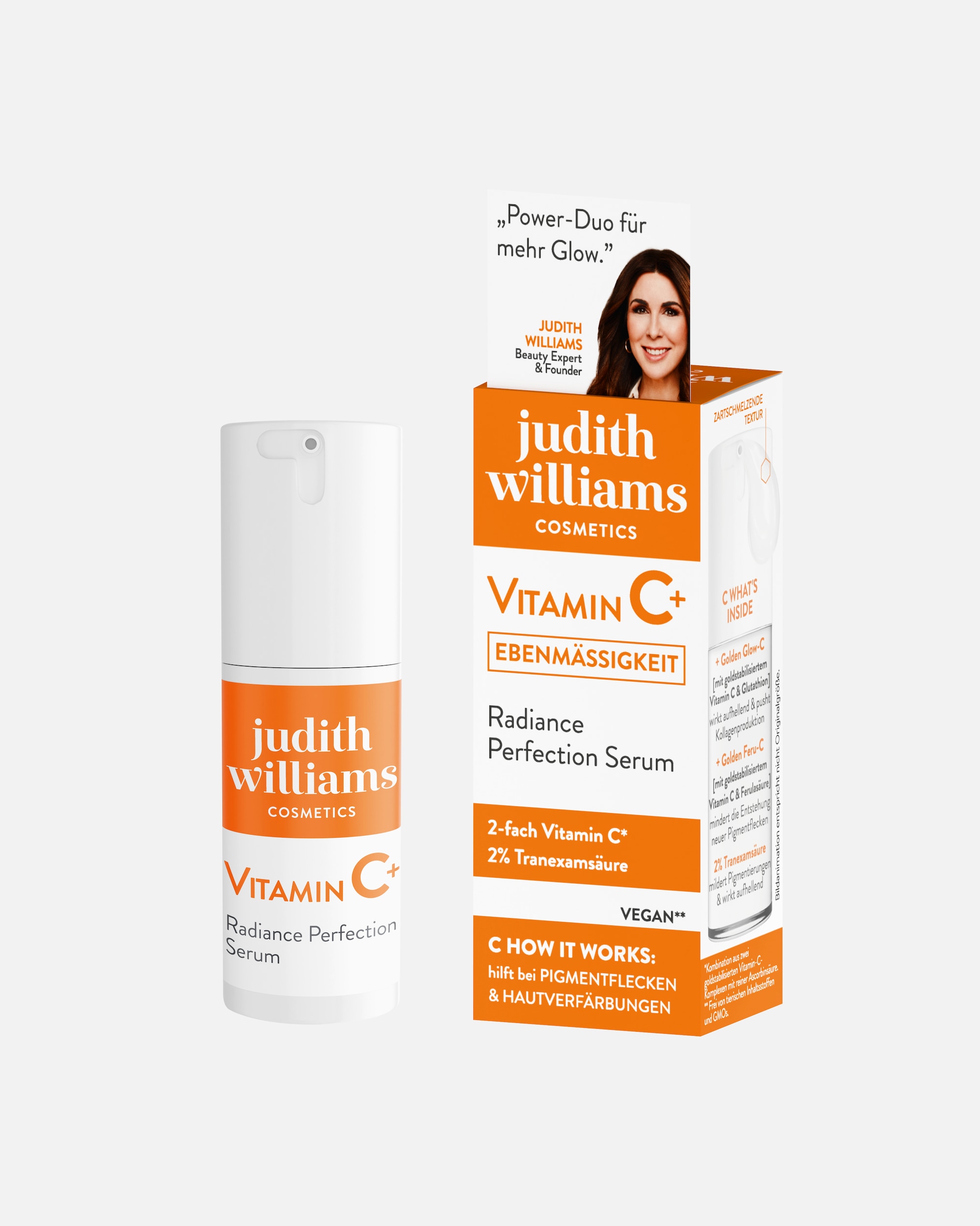 Glow Serum für Unisex Judith Williams Cosmetics Serum Mit Vitamin C & Tranexamsäure Für Ein Strahlendes Hautbild 30 ml