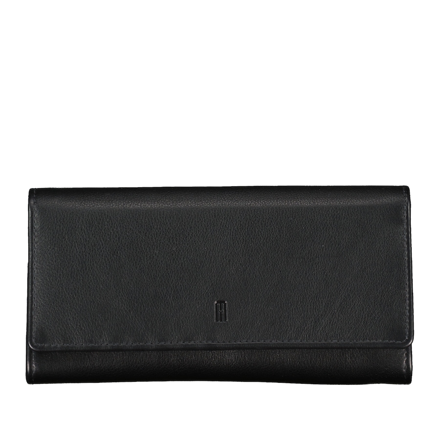 Hausfelder Manufaktur Geldbörse Nappa mit RFID-Schutz Schwarz Damen
