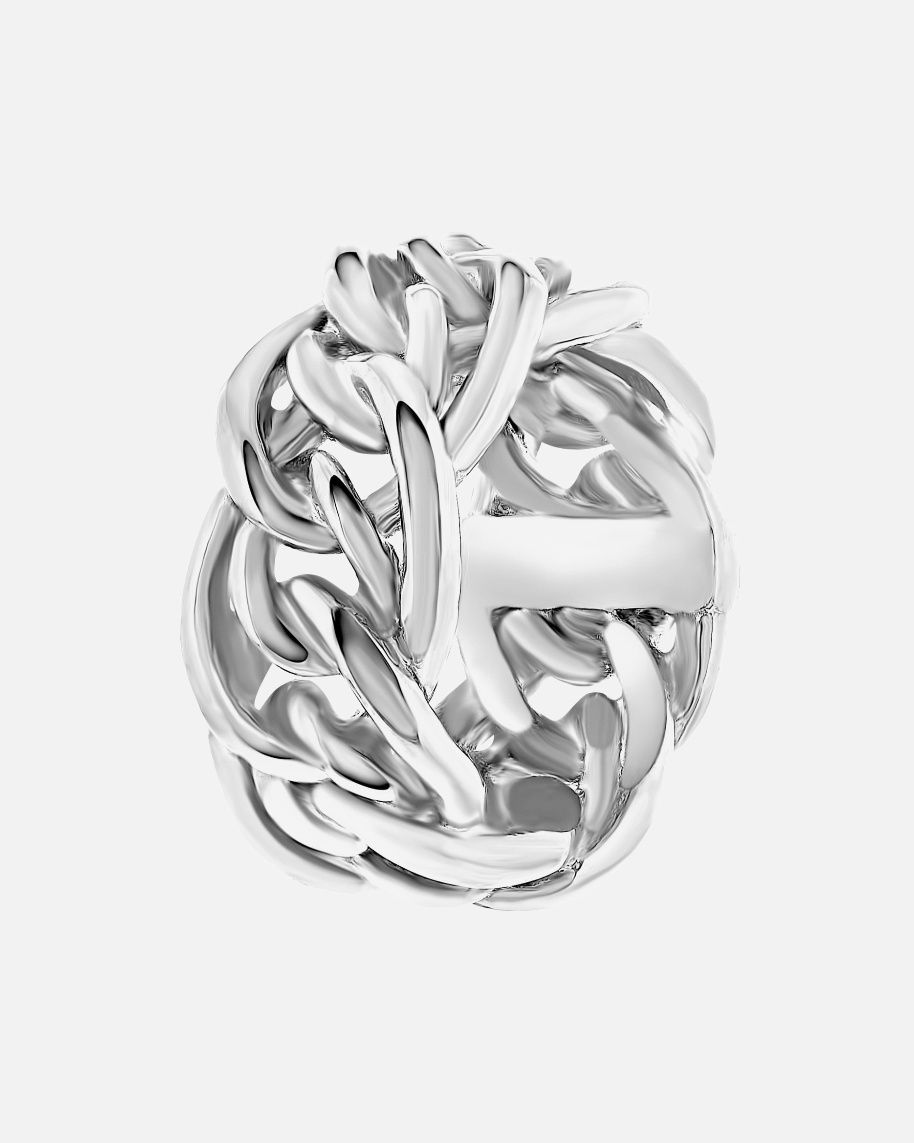 Ring für Männlich Lucardi Ringe 'Lima' Stahl - silbern 72mm