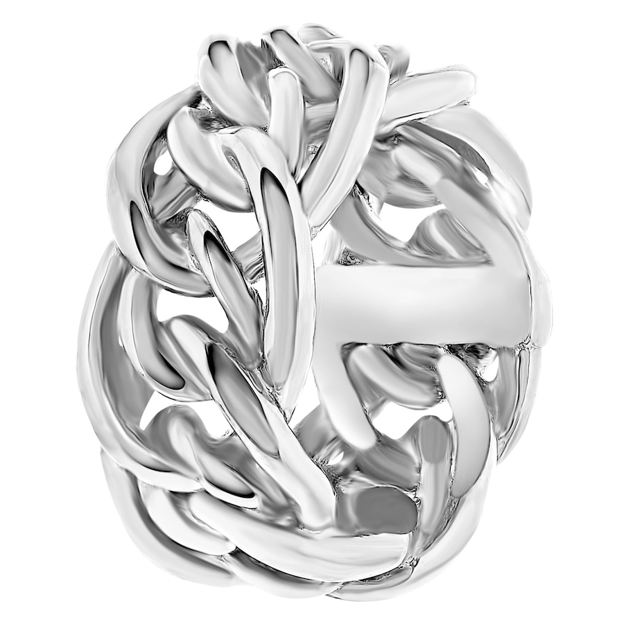 Lucardi Ringe 'Lima' Stahl - silbern 72mm Herren