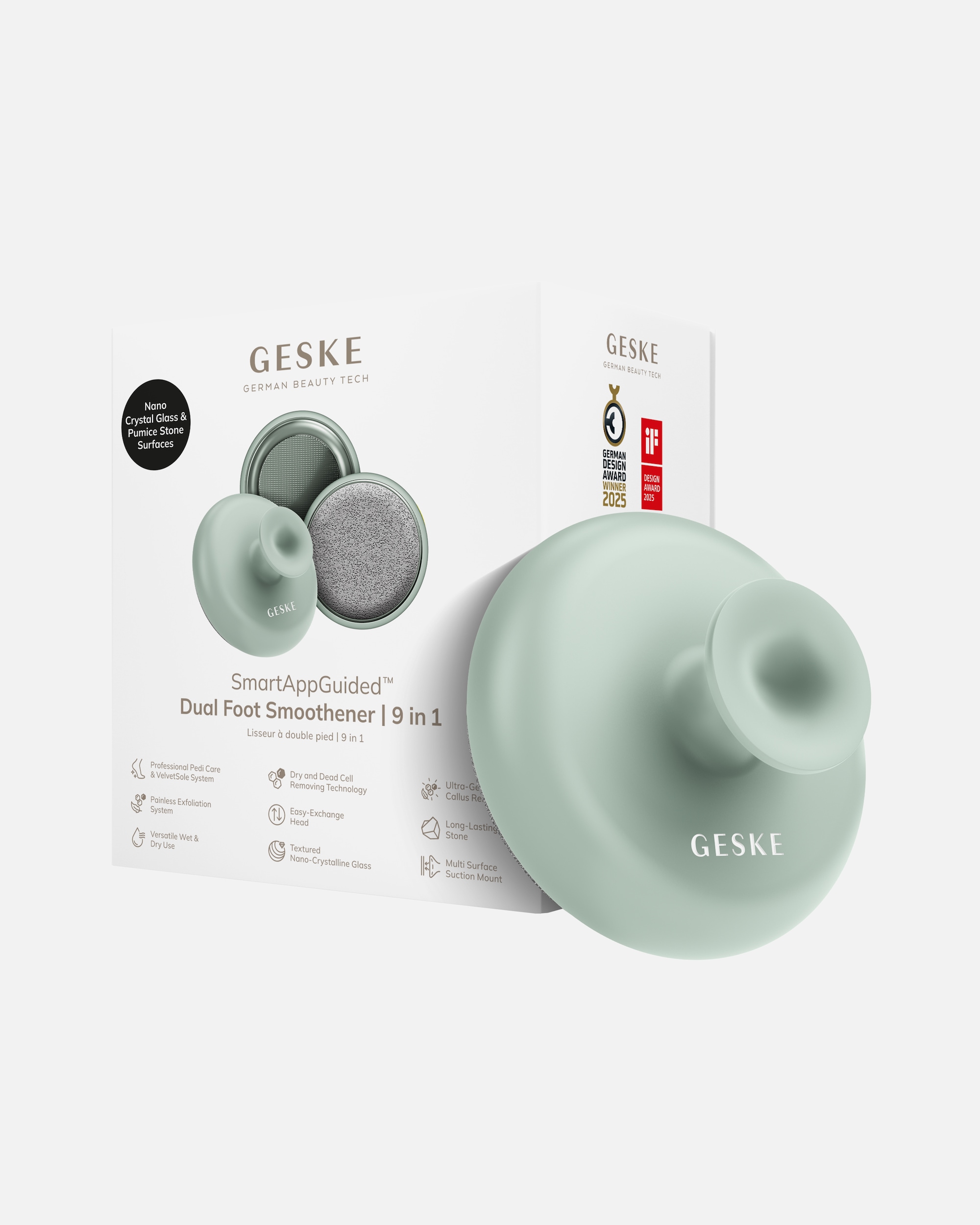 Hornhautentferner für Unisex GESKE GESKE Dual Foot Smoothener | 9 in 1 Green