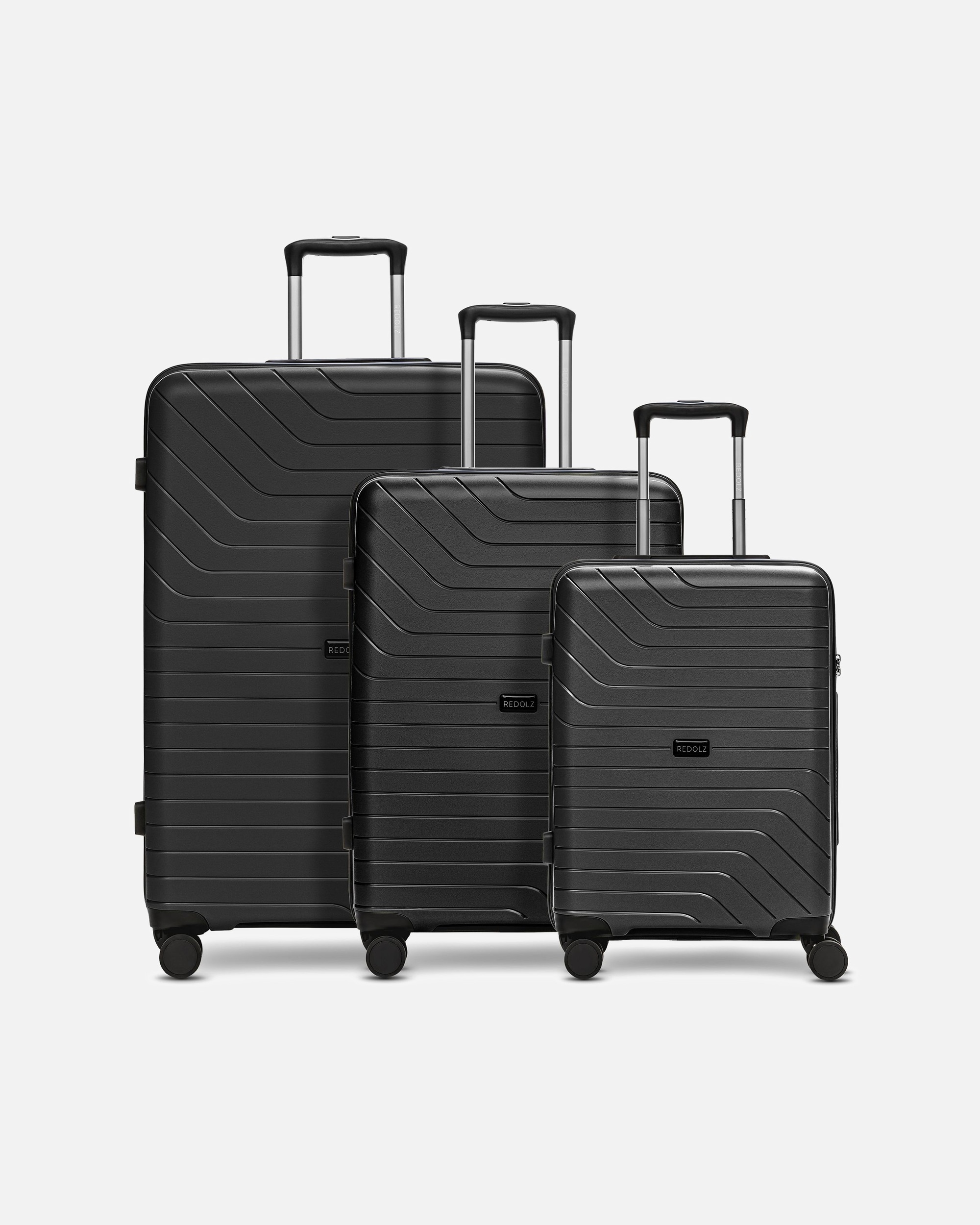 Koffer für Männlich Redolz Essentials 05 3-SET 4 Rollen Kofferset 3-teilig black 2